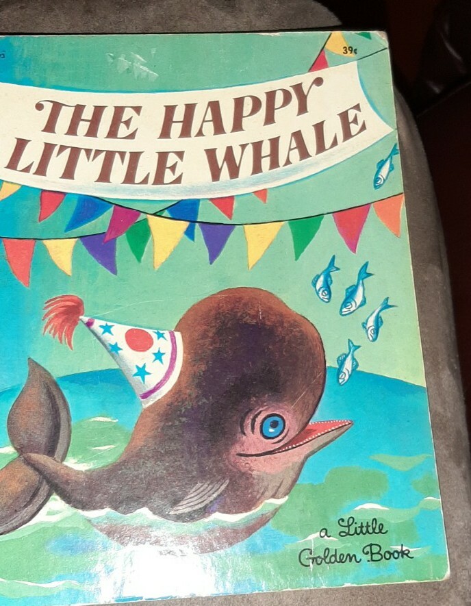 The Happy Little Whale Vintage Little Golden Book Edition Childrens 1969