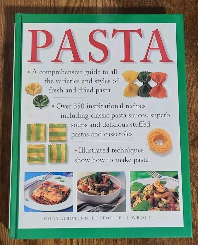 „PASTA“ Cookbook 512 Pages Of Illustrations & Recipes