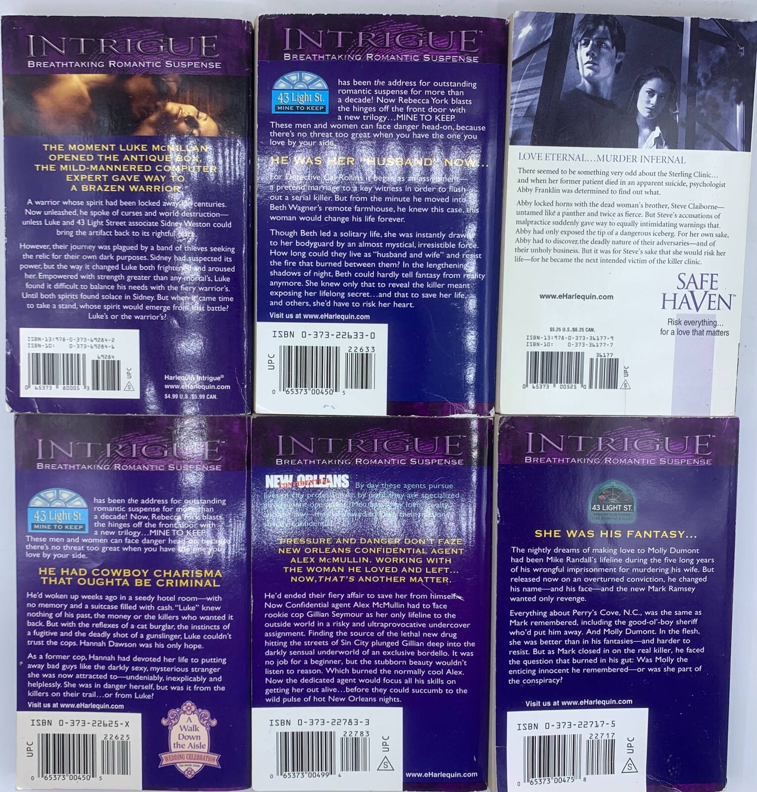 Breathtaking Romantic Suspense by Rebecca York Six Paperback