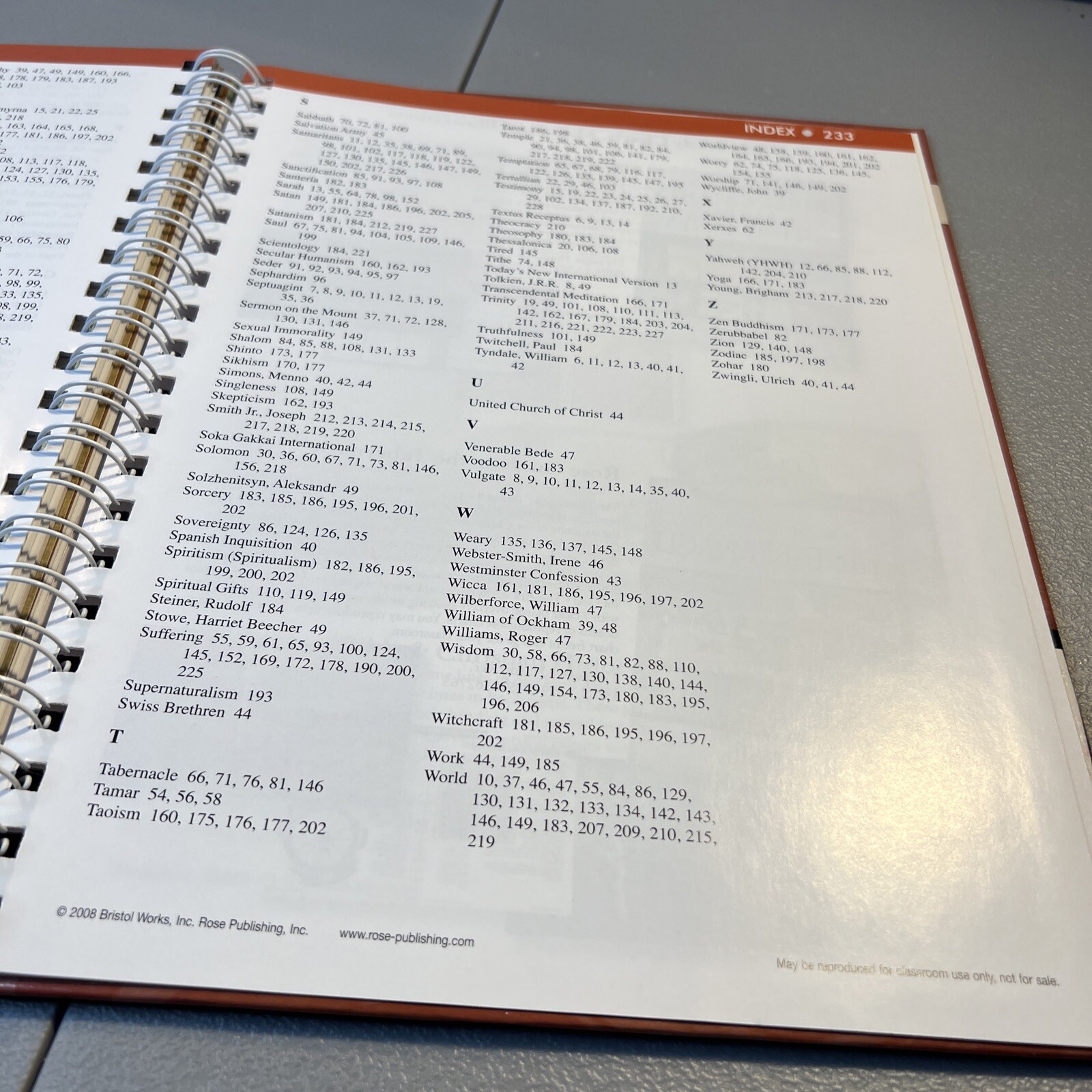 Rose Book of Bible Charts Vol 2 Rose Publishing Staff 2008 Hardcover with spiral