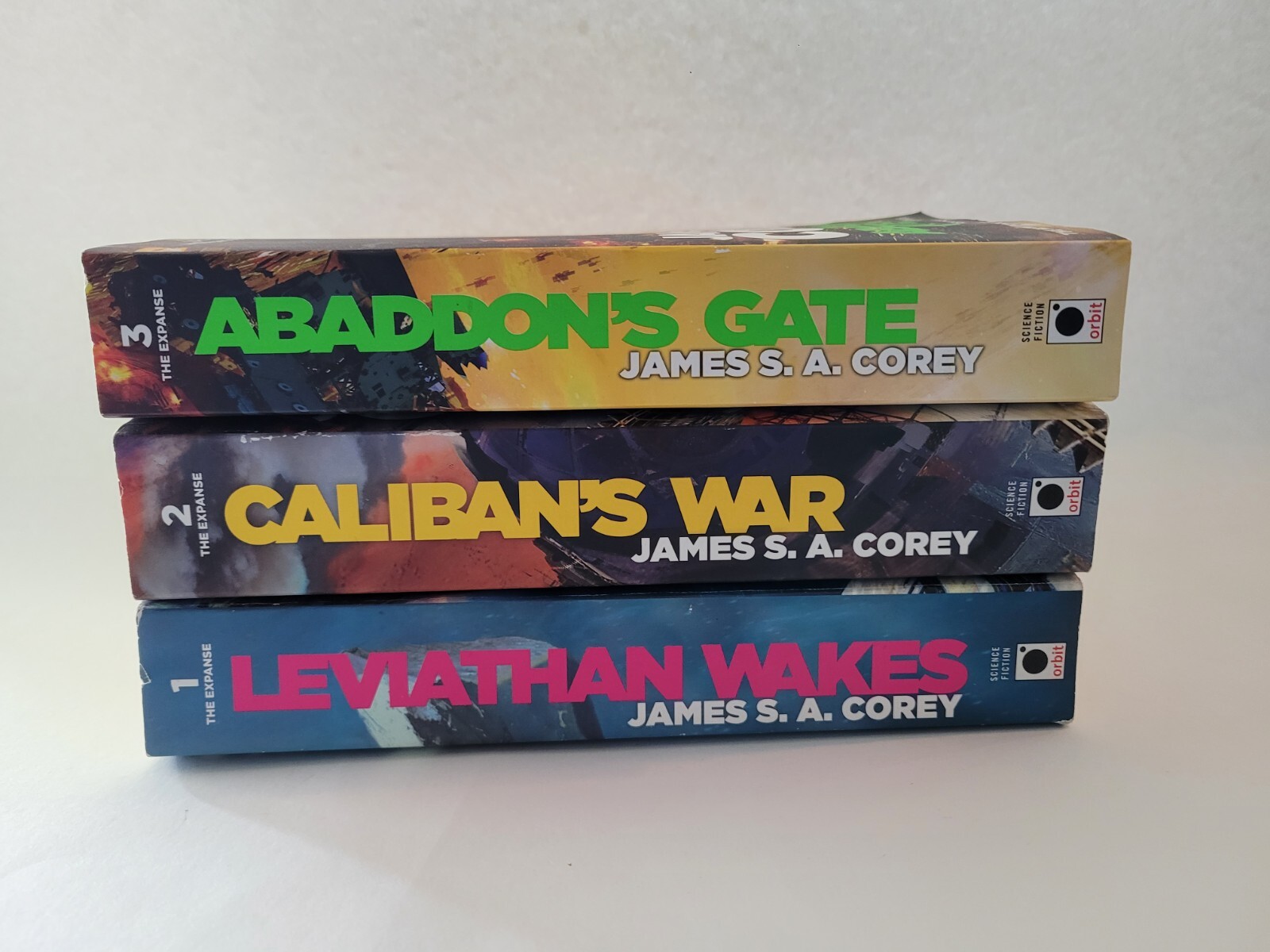 Lot Of 3 James S. A. Corey Books Leviathan Wakes Caliban’s War Abaddon’s Gate…