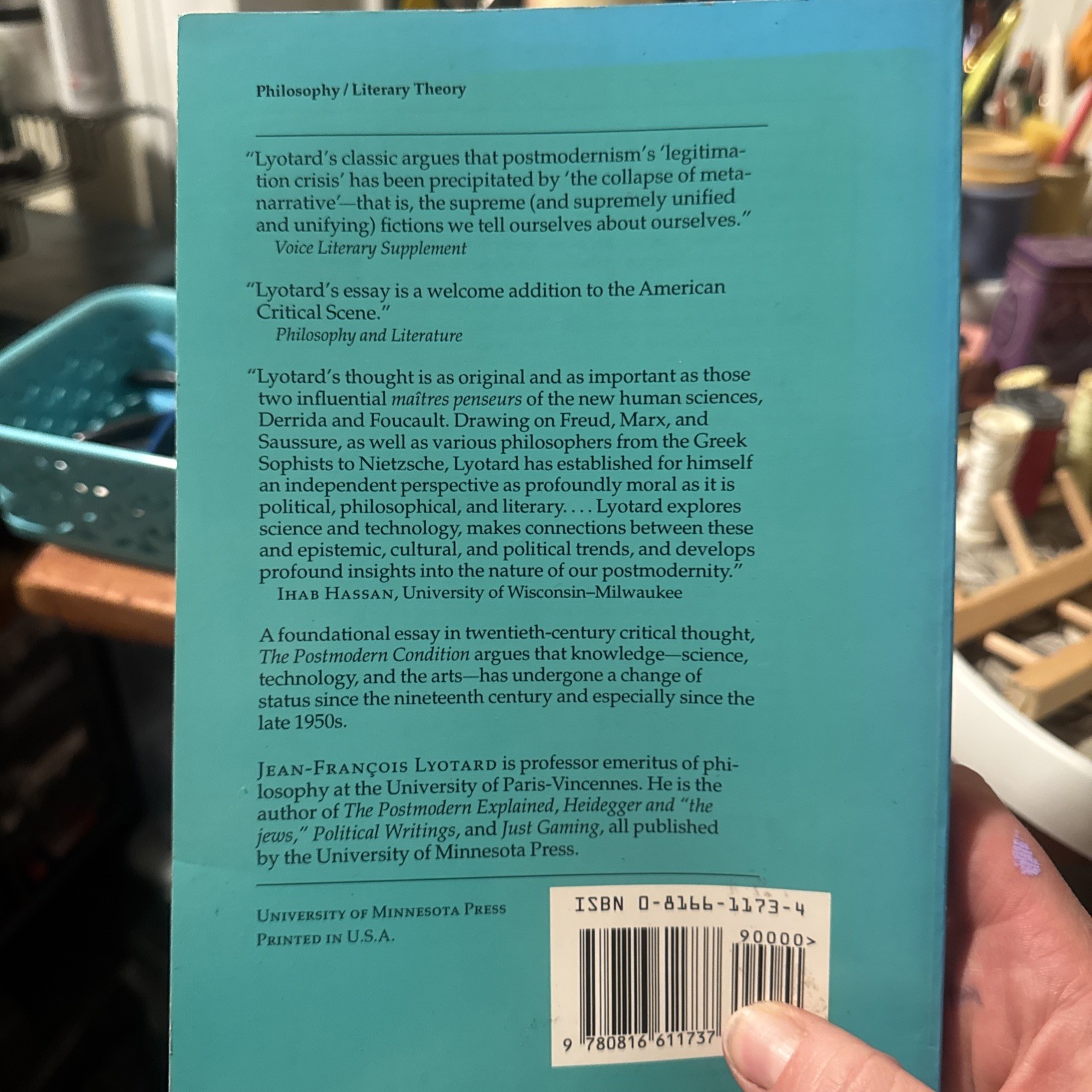 The Postmodern Condition: A Report on Knowledge by Jean-Francois Lyotard Paperba