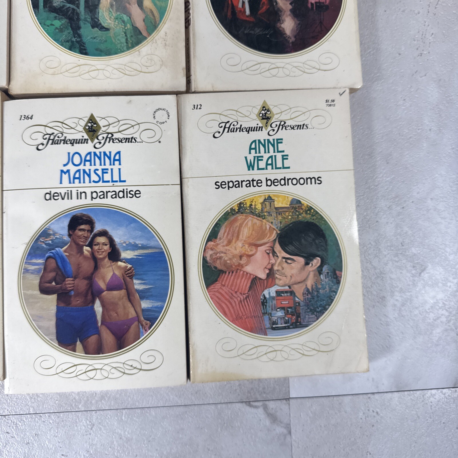 Lot of 20 Harlequin Presents Romance Paperback Books Vintage 1496
