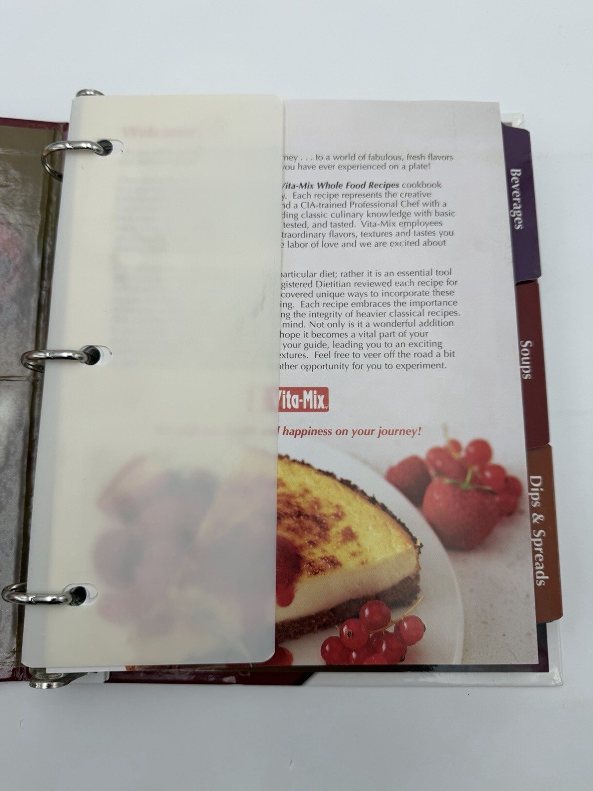 Vita Mix Whole Food Recipes Cookbook Smoothies Soups Dips Breads Breakfast #B47