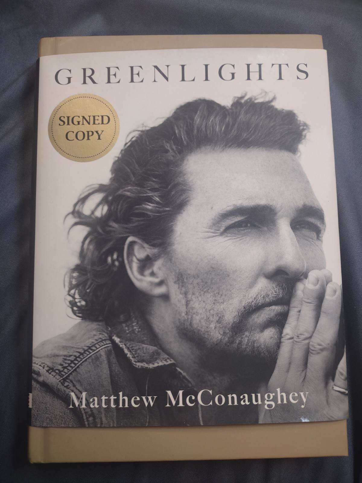 Signed Greenlights Matthew McConaughey Autographed 1st Edition Hardcover Book