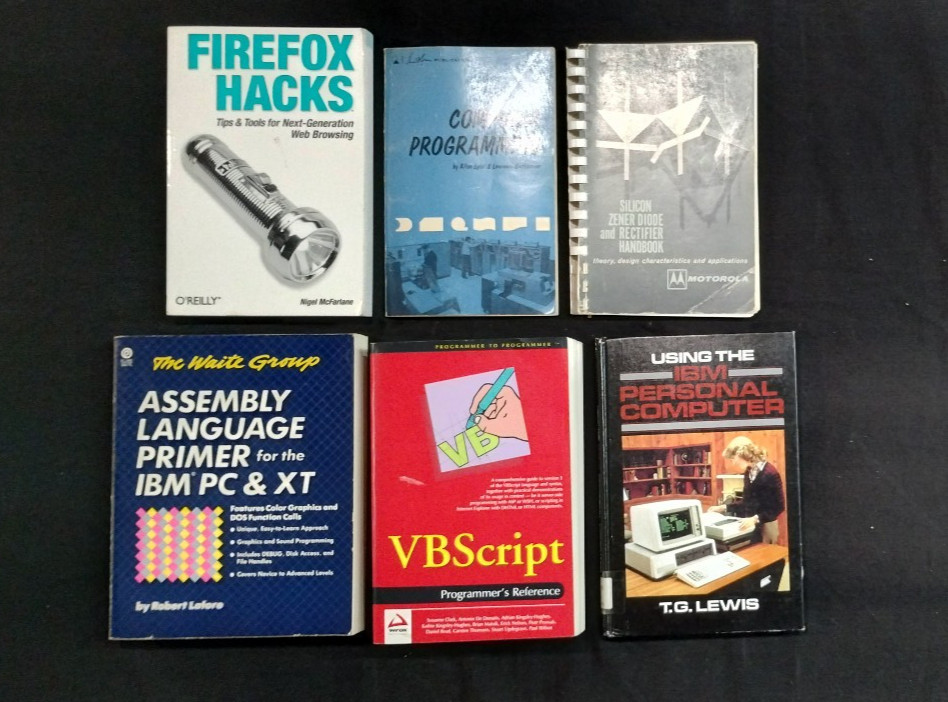Lot of 12 Computer, Programming, & Technology Books! IBM, Microsoft, & Motorola!