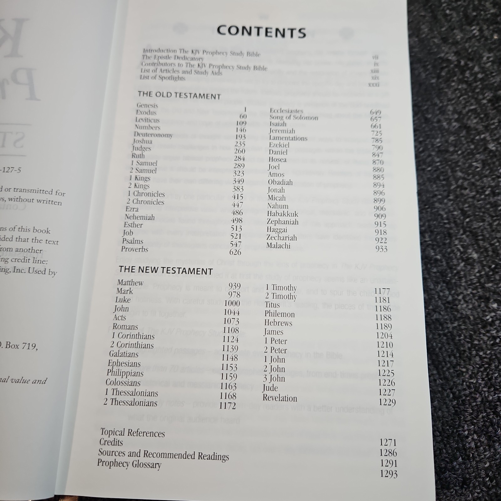 KJV Prophecy Study Bible by Christopher D. Hudson (2016, Hardcover)