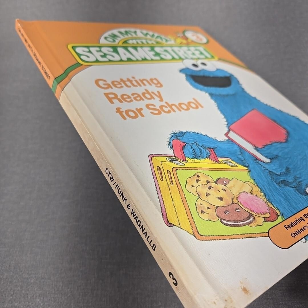 On My Way With Sesame Street Vol 3 Getting Ready For School 1989 Hardcover Book