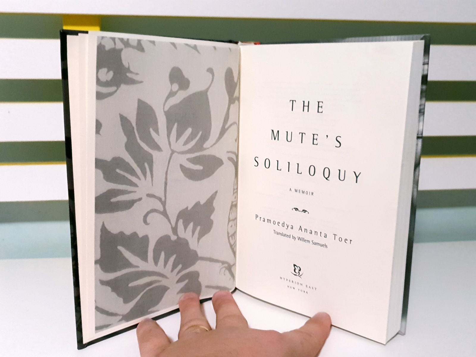 The Mute’s Soliloquy: A Memoir! HC Book by Pramoedya Ananta Toer