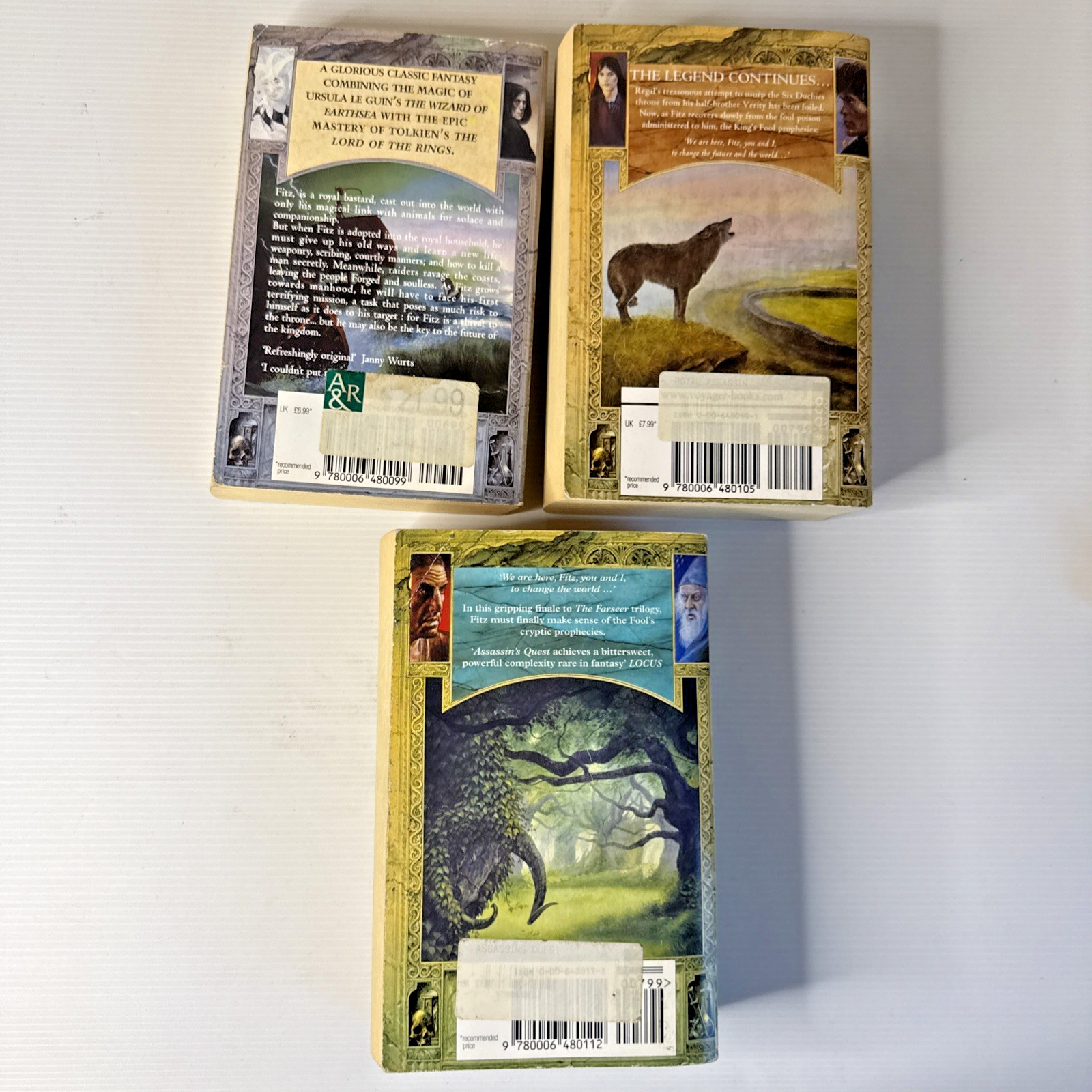 The Farseer Trilogy by Robin Hobb – 1996 UK Paperback Assassin’s Apprentice