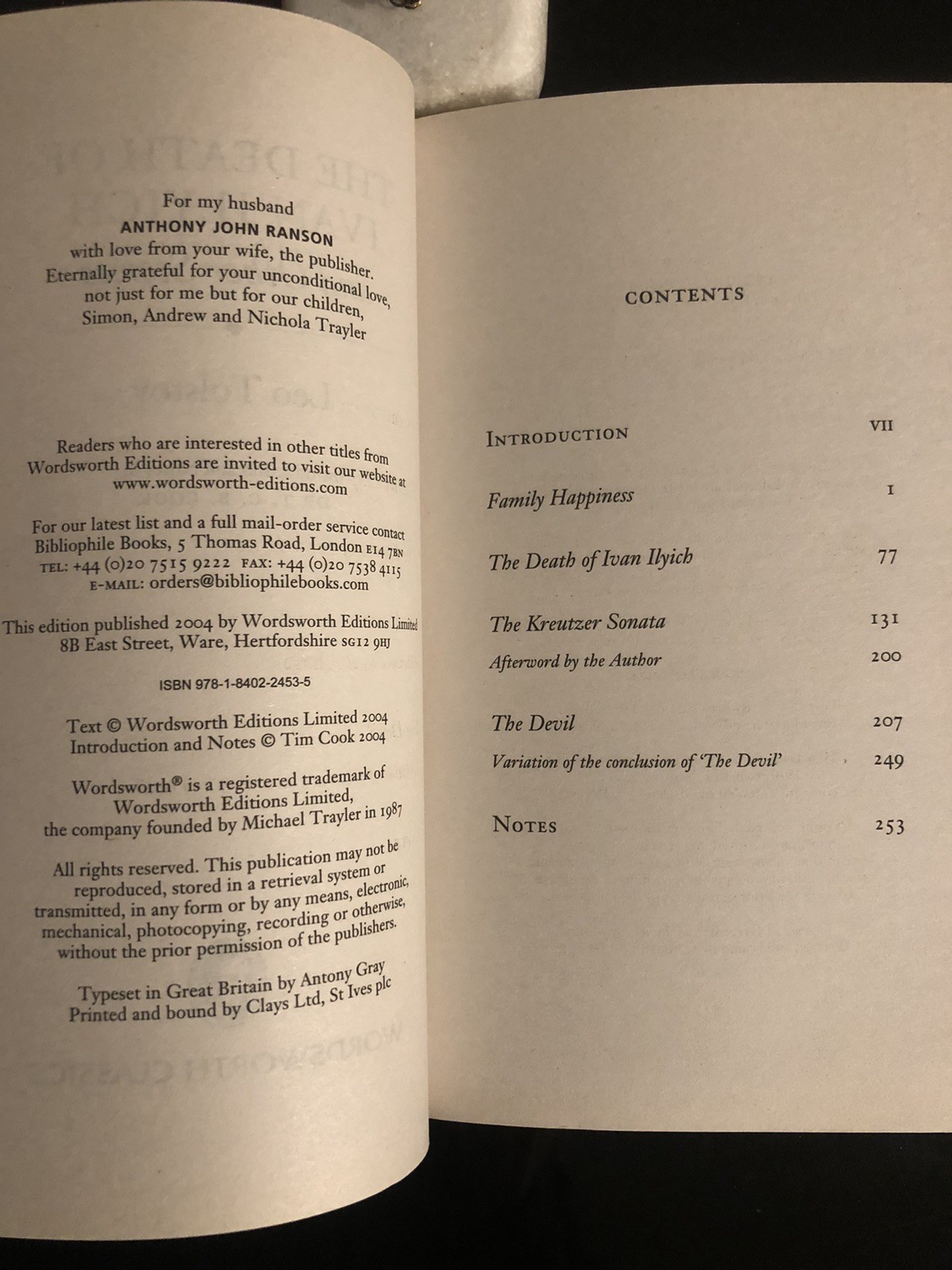 Leo Tolstoy The Death Of Ivan Ilyich & Other Stories Wordsworth Classics UK 2004