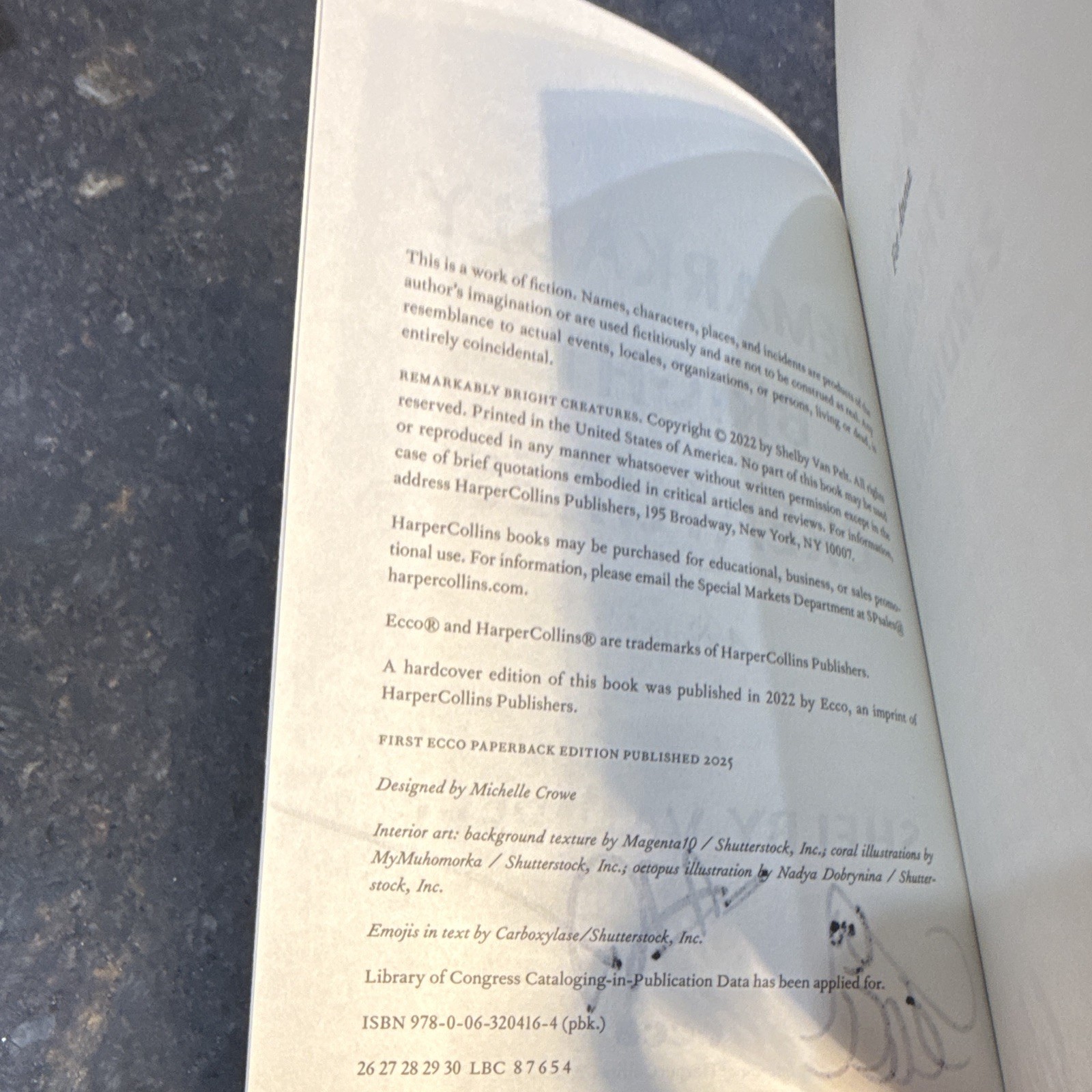 SIGNED and DOODLED FIRST ED Shelby Van Pelt Remarkably Bright Creatures