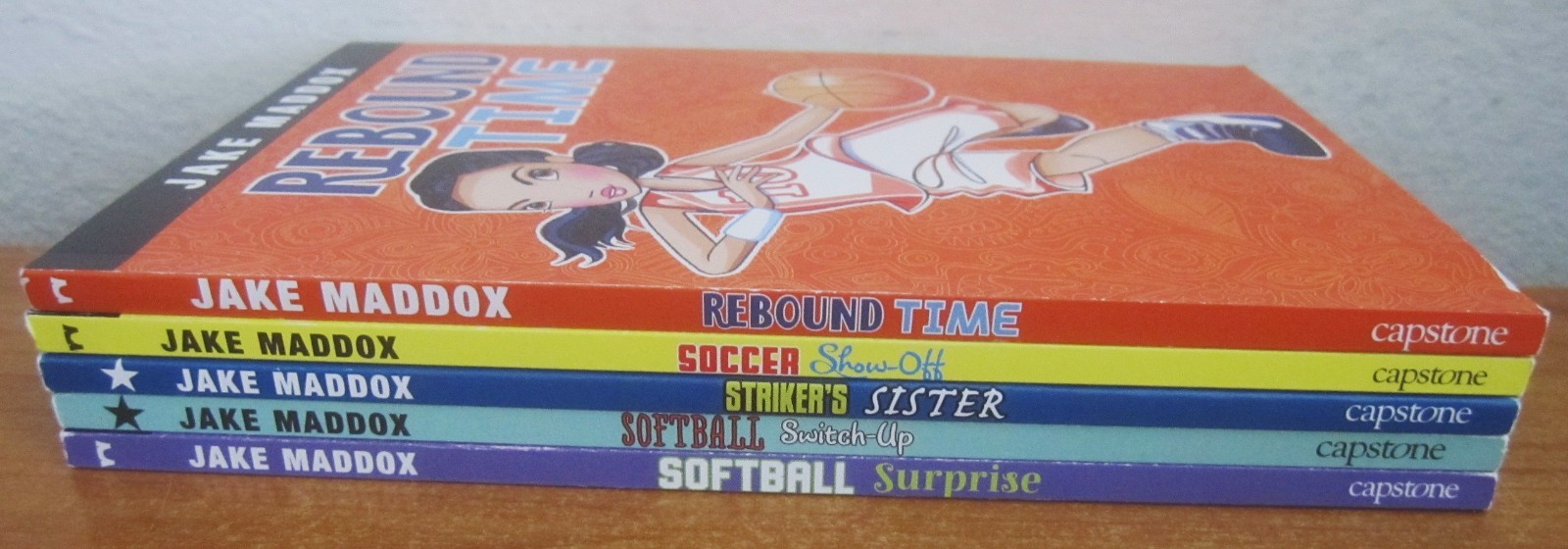 LOT OF 5 JAKE MADDOX GIRL SPORTS STORIES BOOKS AGES 6-9