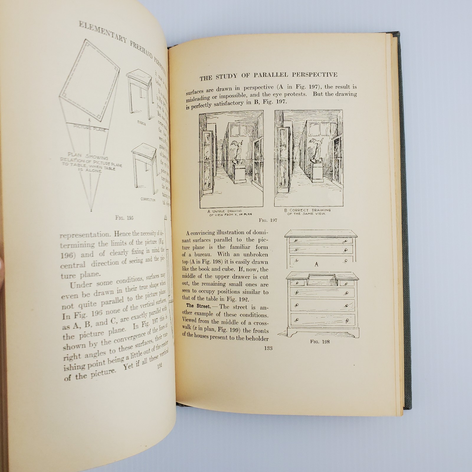 Elementary Freehand Perspective by Dora Miriam Norton HC 1927 4th Edition