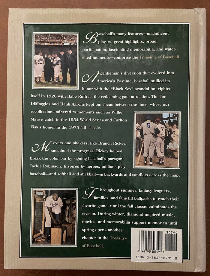 Treasury of Baseball: A Celebration of America’s Pastime! 608 Pages!