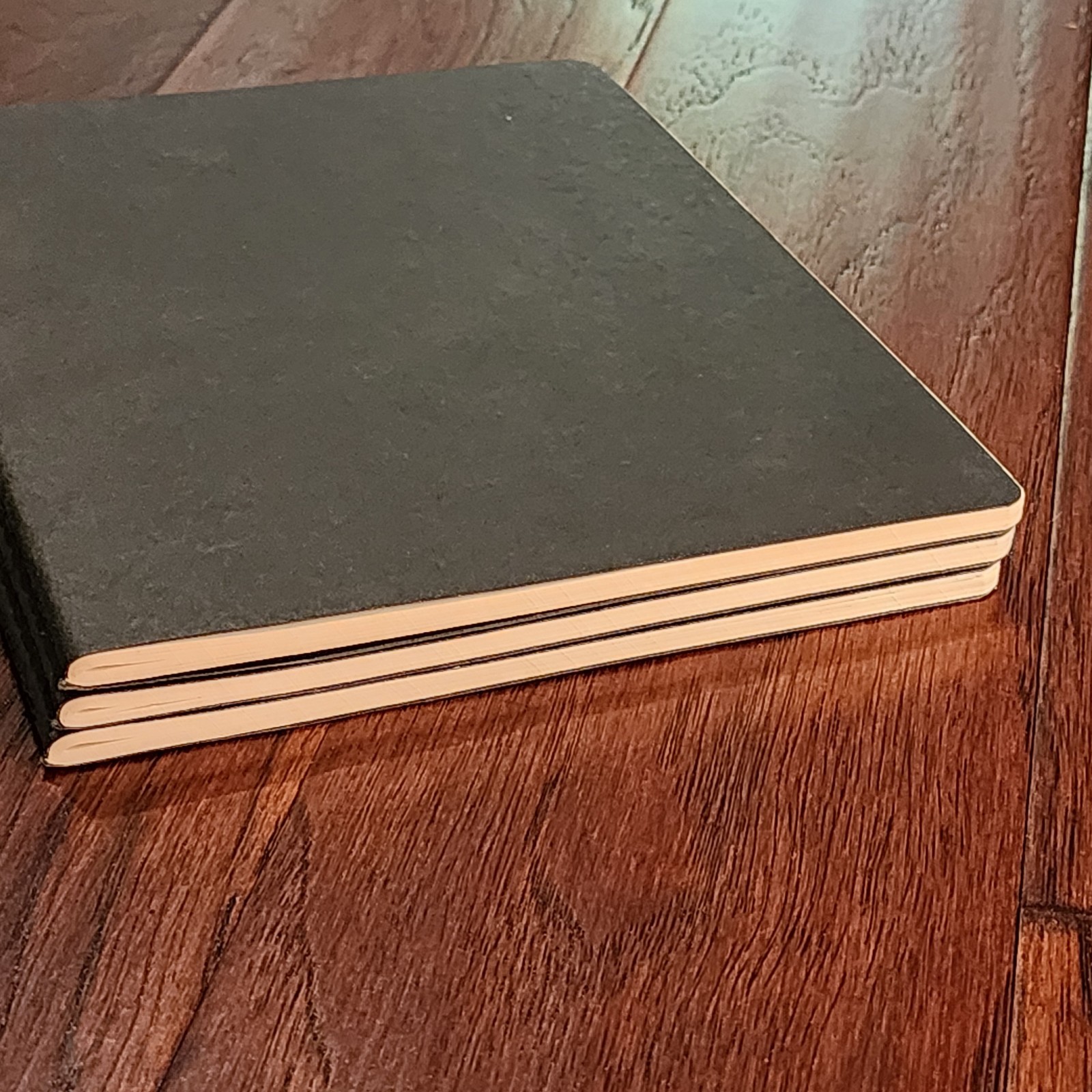 Cahiers Moleskine Set of 3 Plain Journals 120 Pages 7.5″ x 9.75″ Black Notebook*