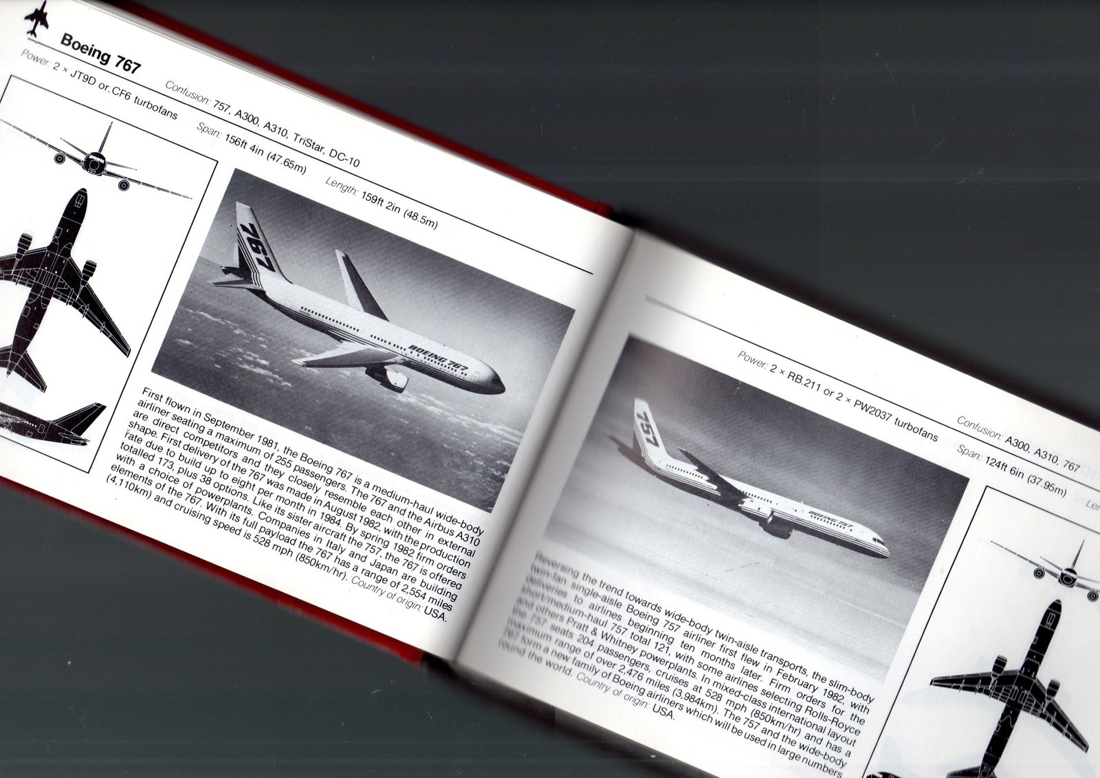 1 3/4 lb 559p Hardcover JANE’S WORLD AIRCRAFT Recognition Handbook EC Derek Wood