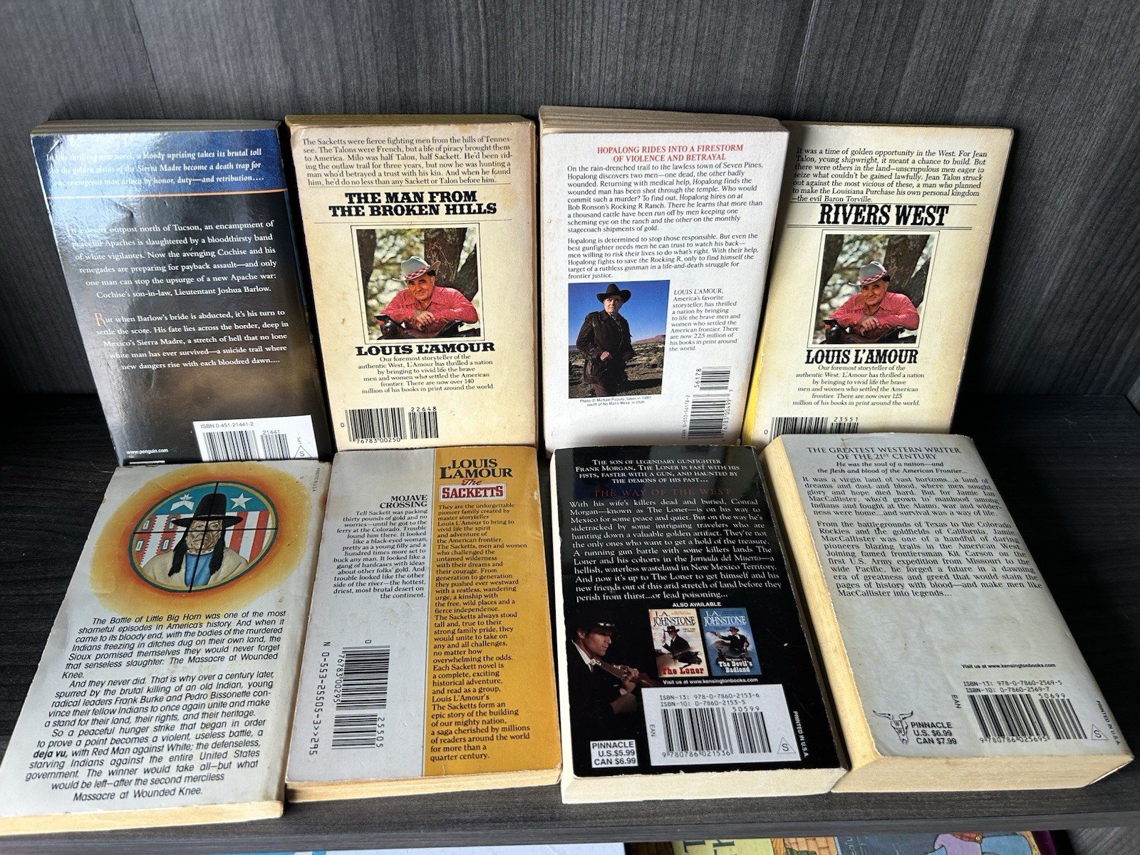 Western Lot of 8 Action Packed Frontier Adventure (0859)