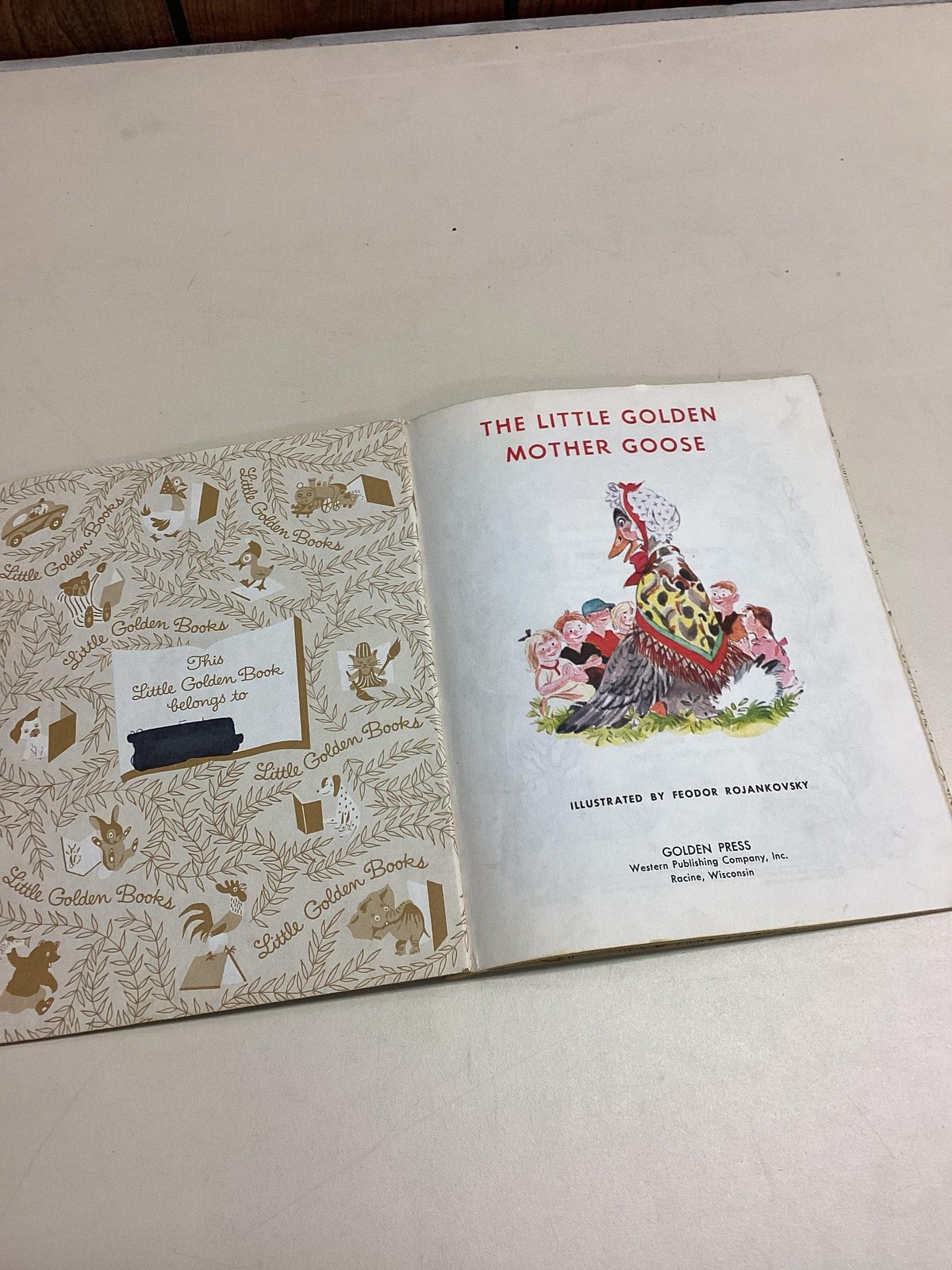 Vintage Little Golden Books Lot 7 Dumbo Mother Goose Trucks Elf Drum Porky