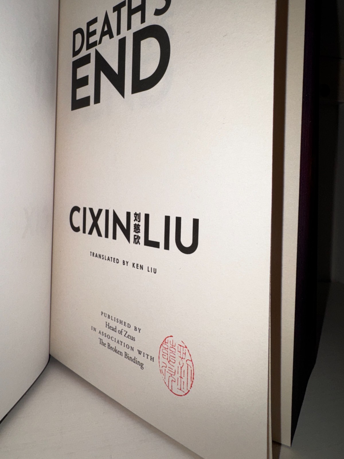 SIGNED The Broken Binding Three Body Problem/Remembrance Of Earth’s Past Trilogy