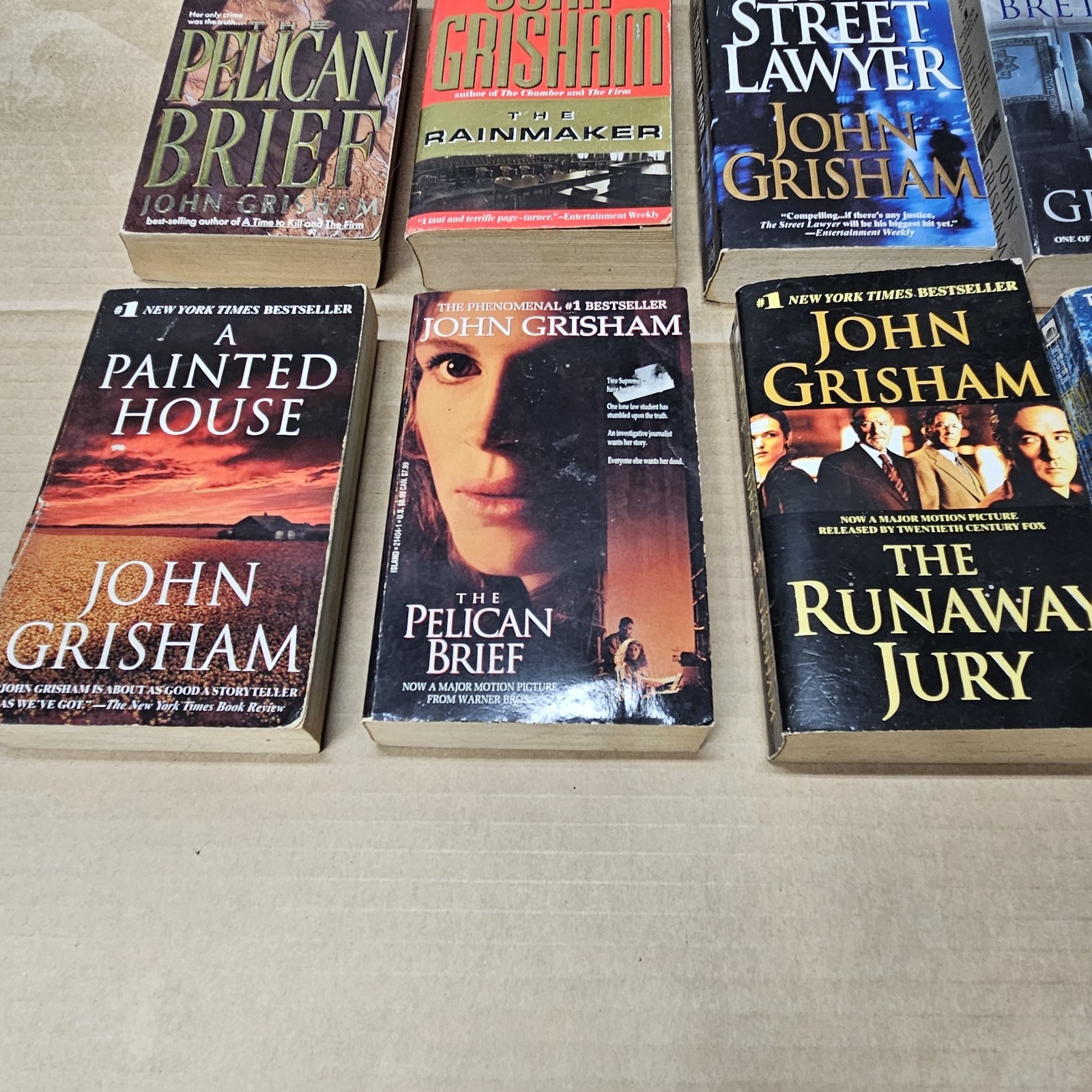 Lot of 10 John Grisham Paperback Novels – Legal Thriller Collection