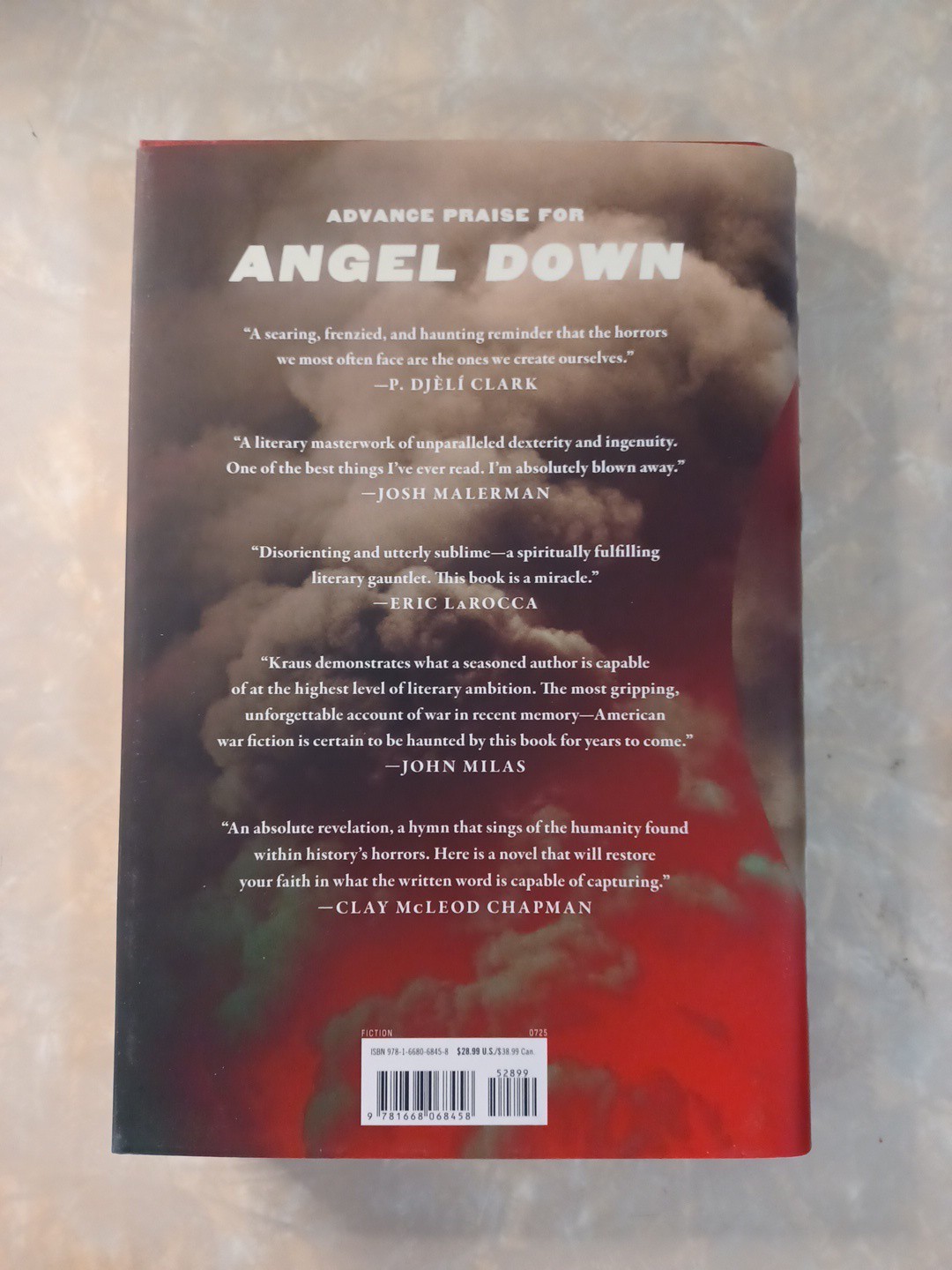 Angel Down – Daniel Kraus HCDJ 1st Edition/1st Printing Pulitzer Prize Winner