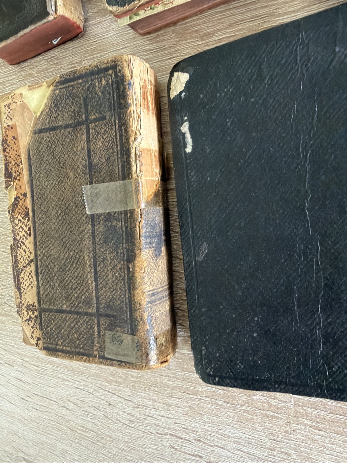 Lot of 7 Antique Vintage Religious Books/Bibles Compact Pocket Size 1800s-1900s