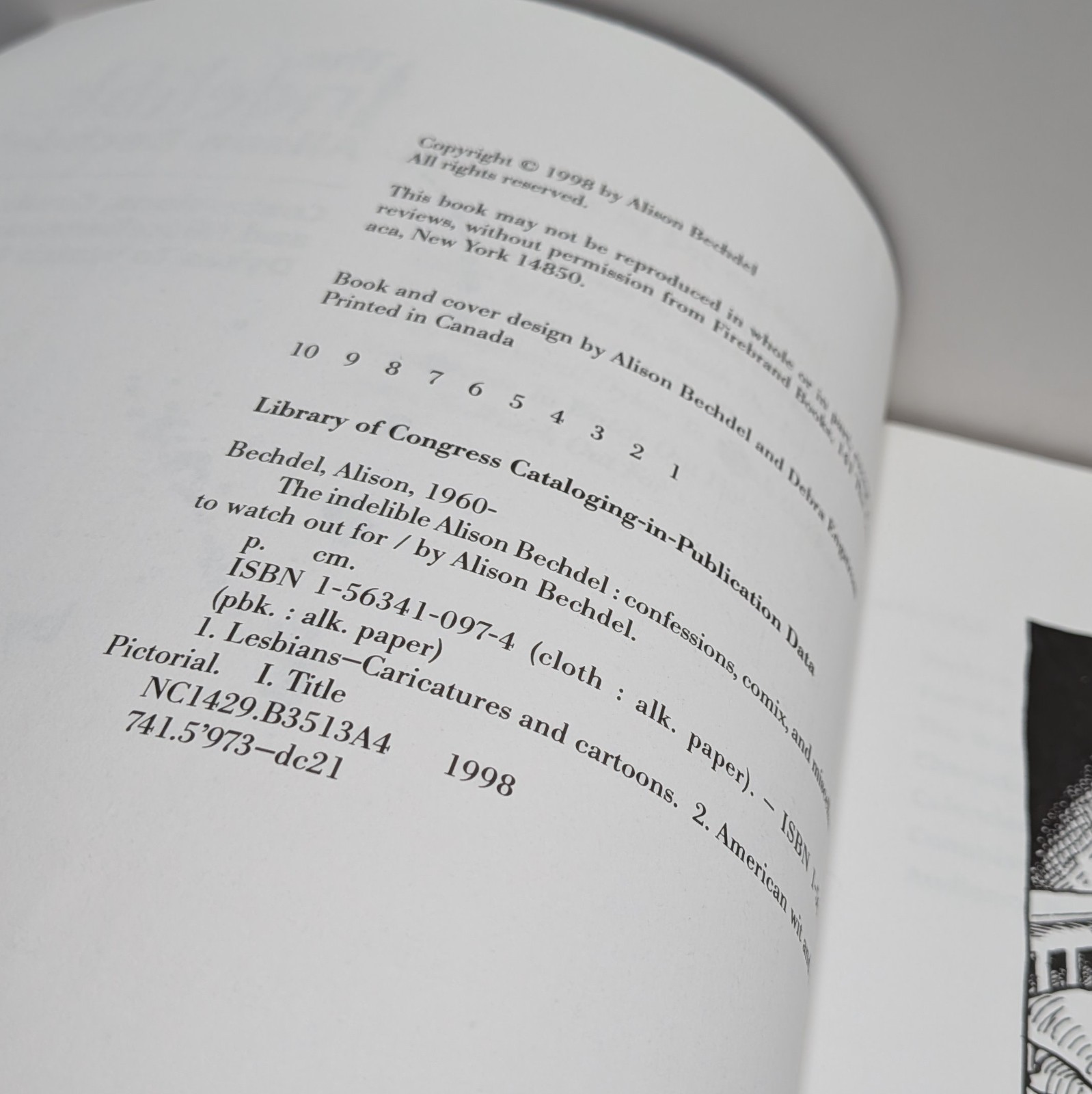 Indelible Alison Bechdel : Confessions, Comix and Watch Out For 1st Print 1998