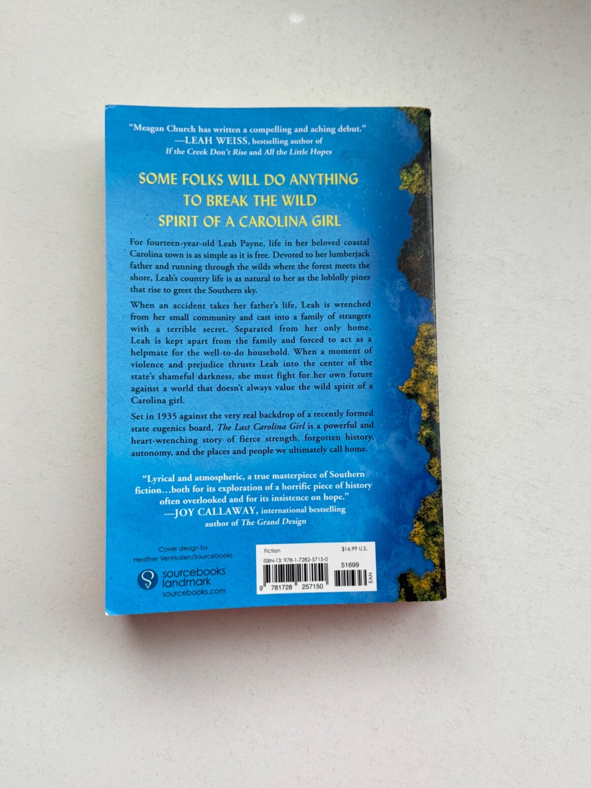 The Last Carolina Girl: A Novel – Paperback, by Church Meagan – Very Good