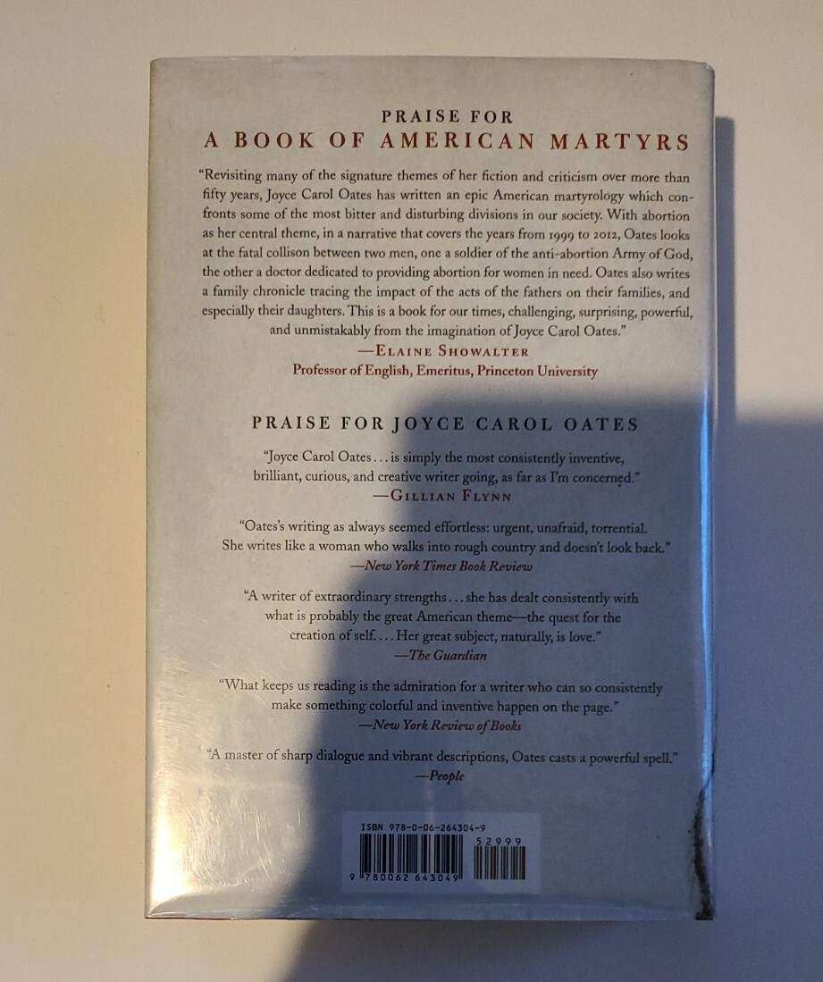 A Book of American Martyrs : A Novel by Joyce Carol Oates (2017, Hardcover)