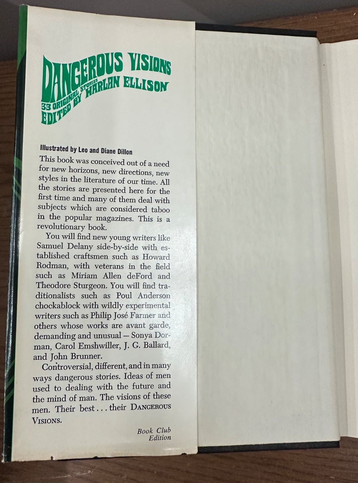 Dangerous Visions Harlan Ellison 33 Original Stories BCE Book Club Edition 1967