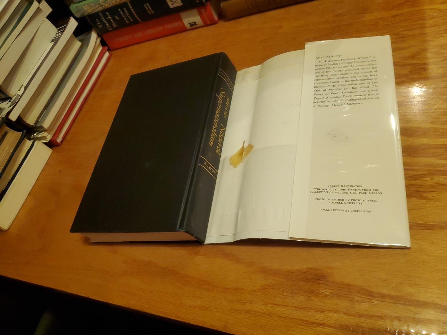 Natural Supernaturalism: Tradition and Revolution in… by M.H. Abrams 1971 HCDJ