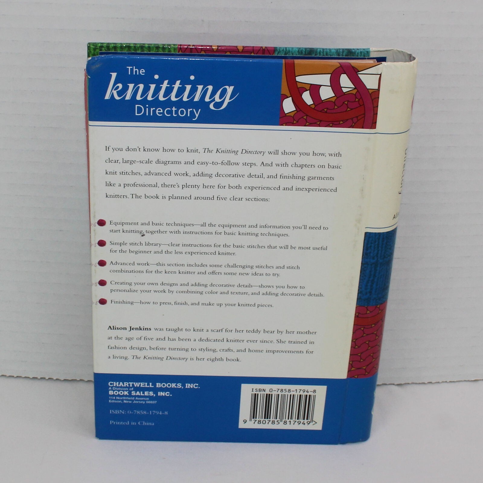 The Knitting Directory Book Alison Jenkins Spiral Bound