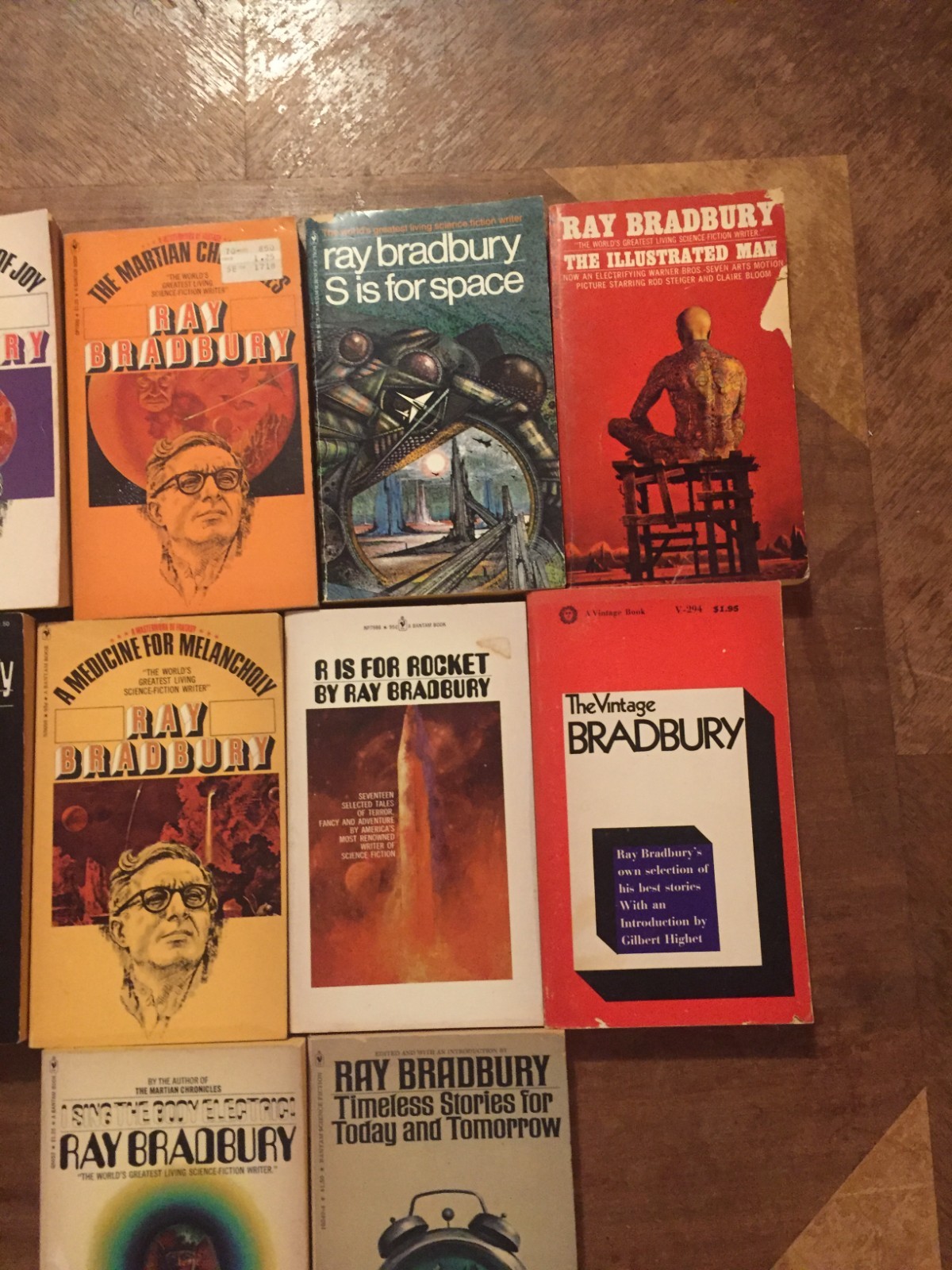 RAY BRADBURY Paperback Book Lot x10 1970s See Description