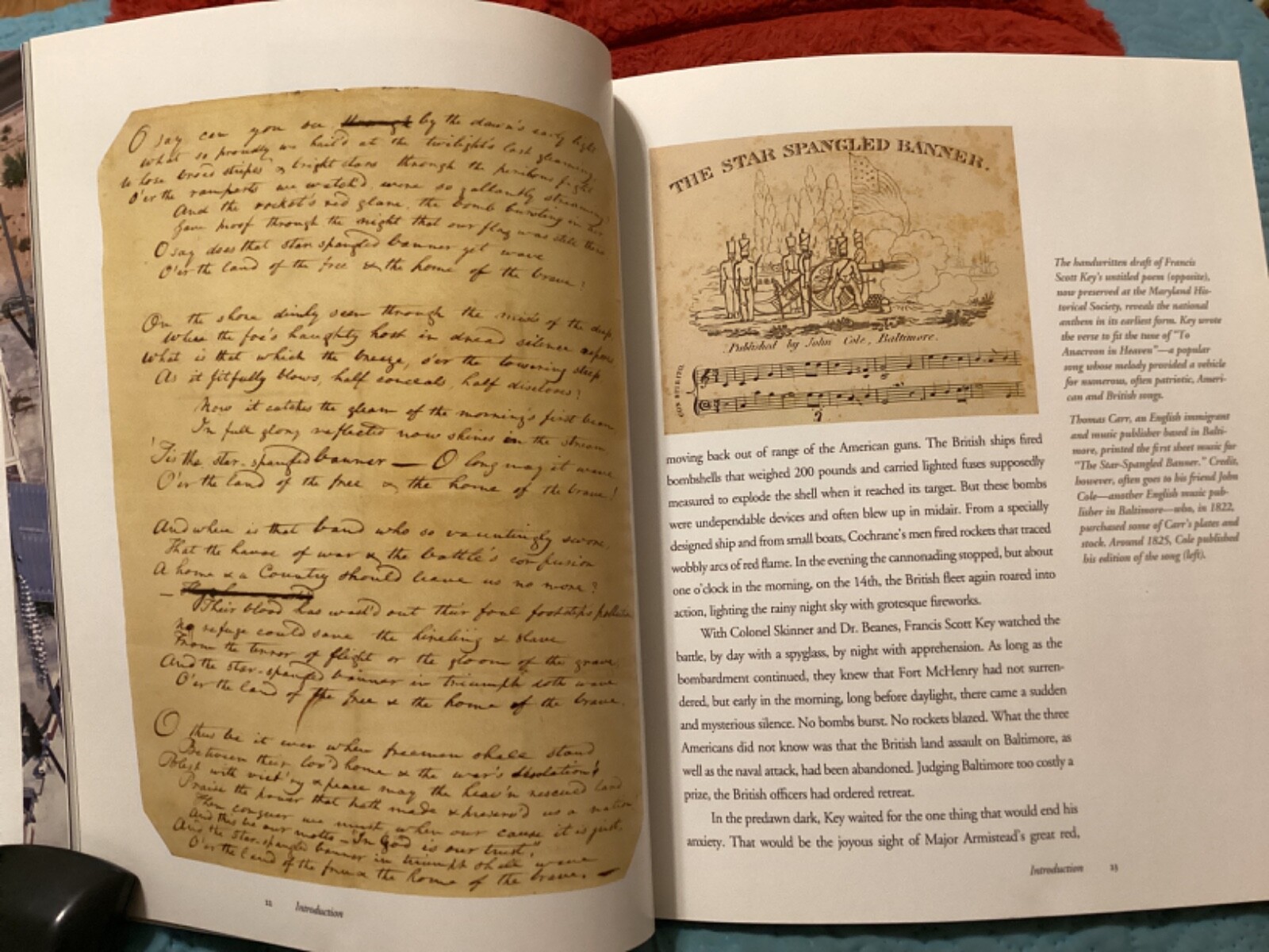 STAR-SPANGLED BANNER SOFTCOVER BOOK/ NATIONAL GEOGRAPHIC,232 PAGES/FREE POSTAGE!