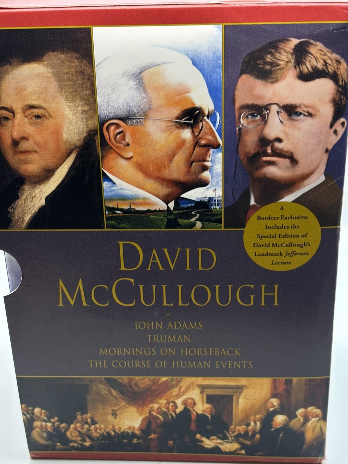 David McCullough Boxed Set John Adams Truman Mornings on Horseback sh117