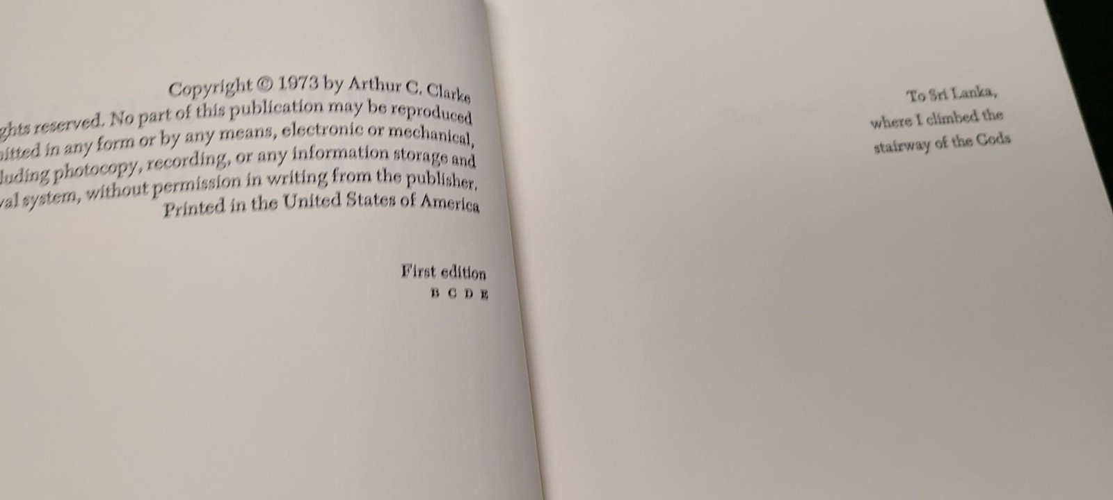 Rendezvous with Rama by Arthur C. Clarke (1973, Hardcover) First Edition