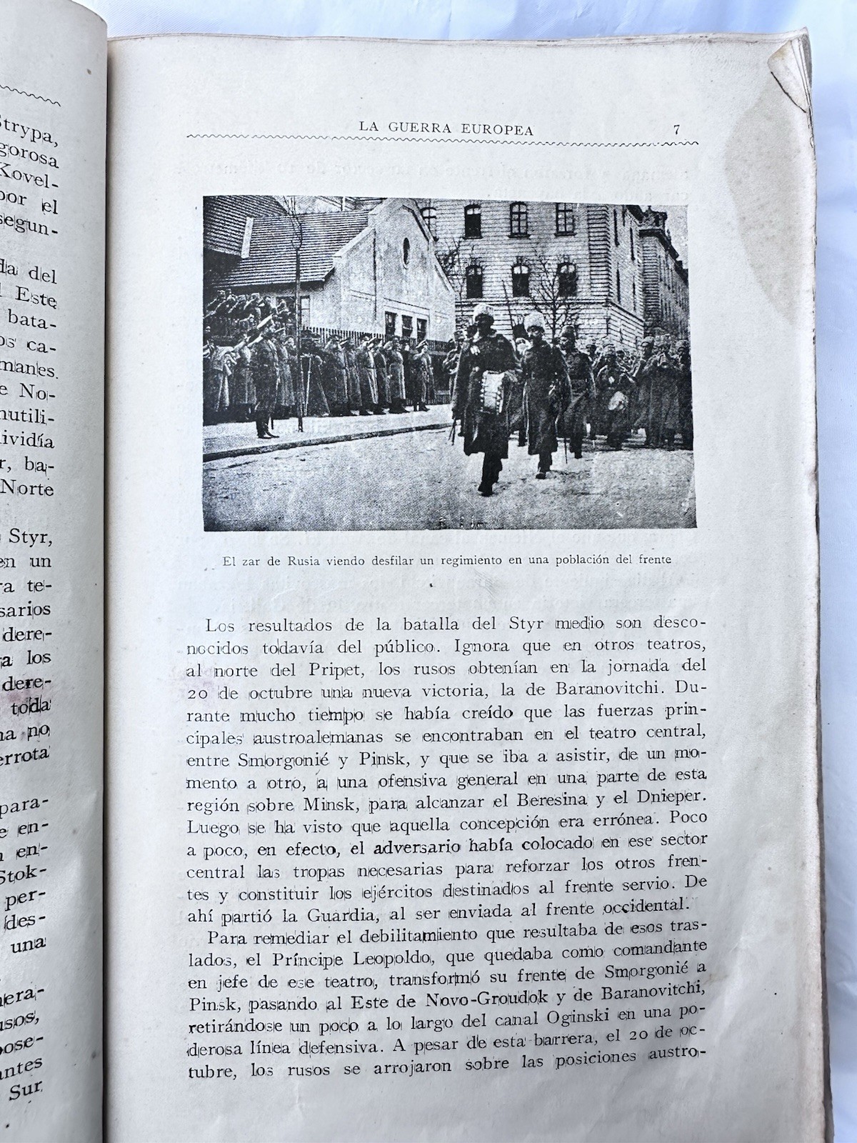 La Guerra Europea (1914-1918) Antique Book Gonzalo Calvo