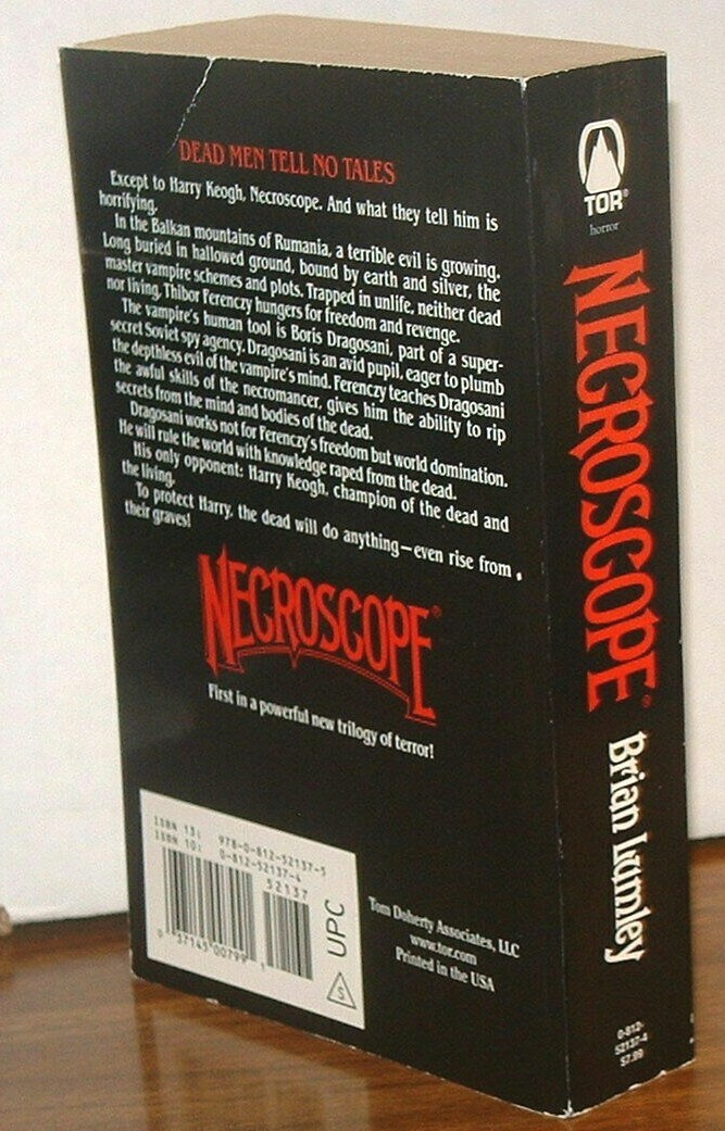 Reduced! BRIAN LUMLEY Necroscope#1 *NEAR BRAND NEW*TOR PB BOB EGGLETON COVER ART