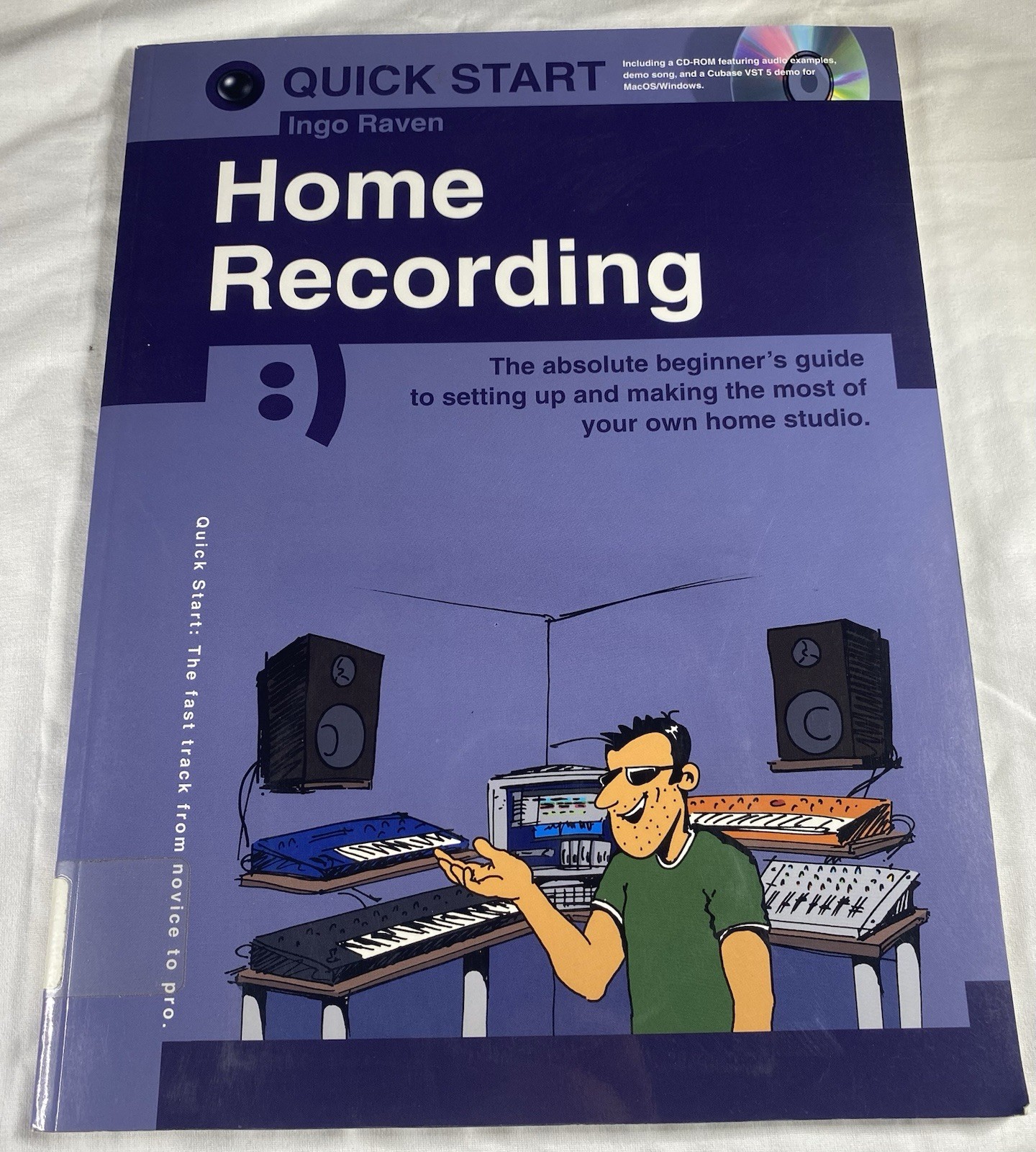 CD Burning Home Recording Quick Start Paperback + CD ROM Ex Library Lot
