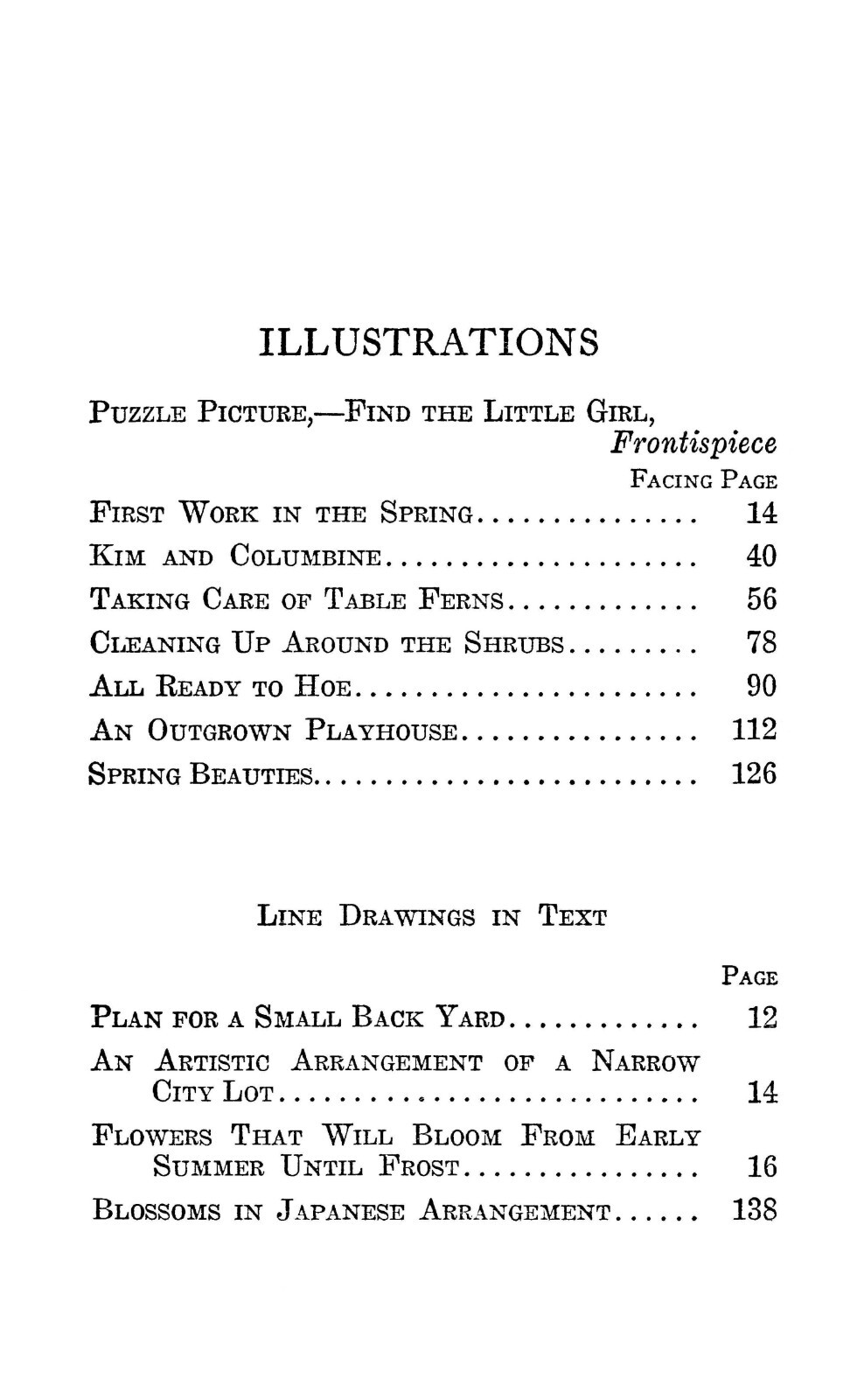 Gardening For Little Girls 1917 (154 Pages)