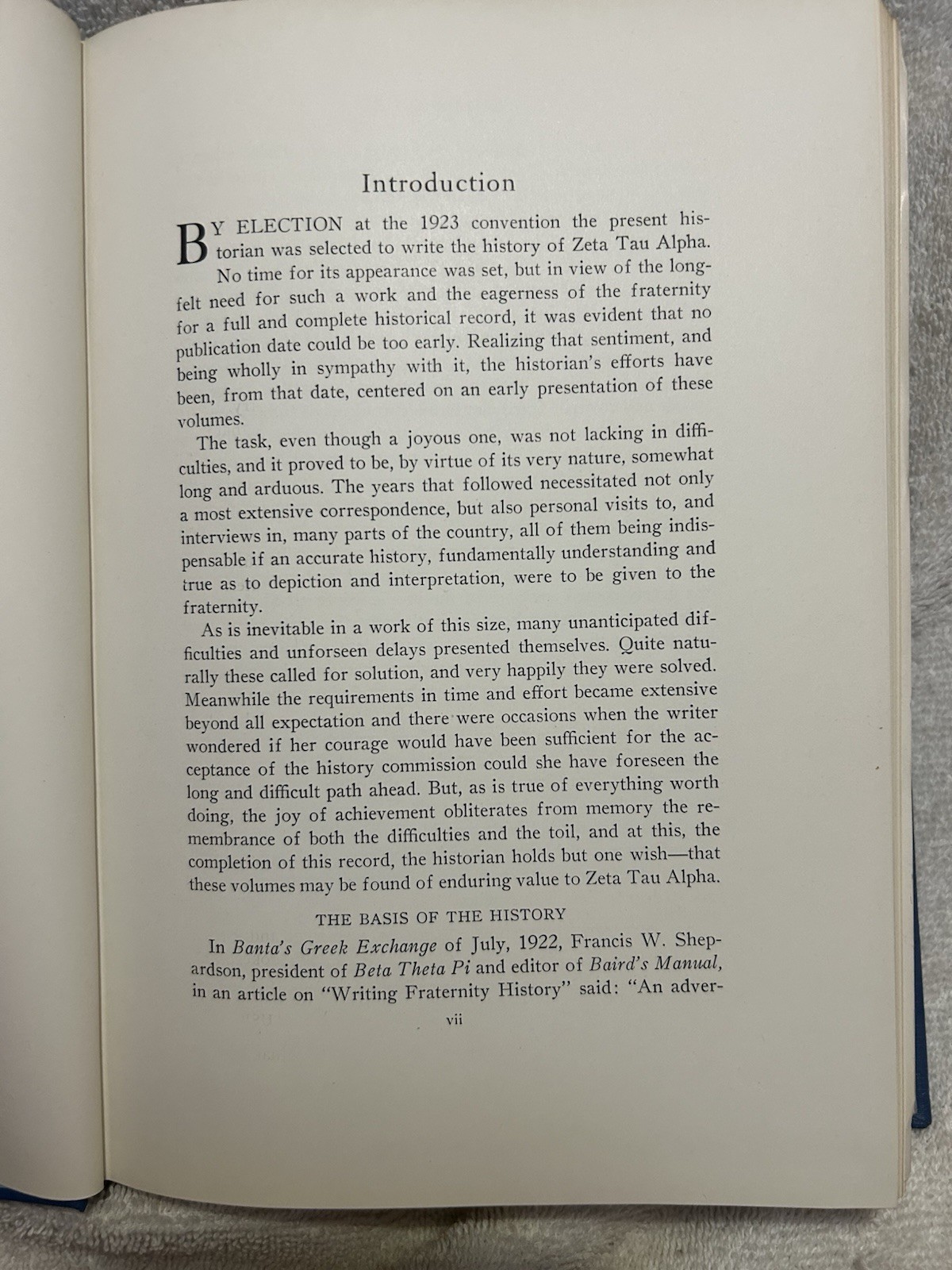 Vtg. Book History Zeta Tau Alpha Sorority 1898-1928 Illustrated 510 Pages Vol. 1