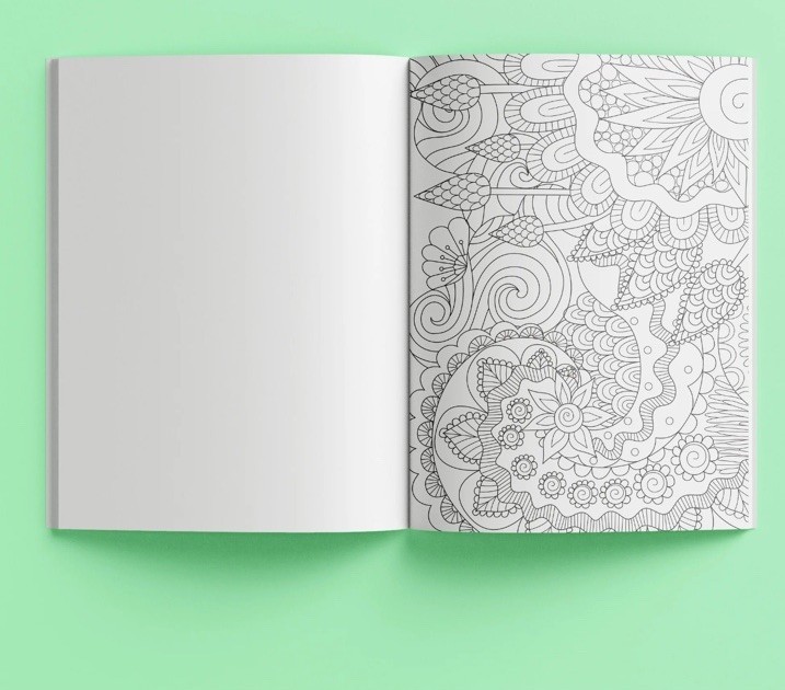Hinkler Mindwaves Calming Coloring Botanical for Adults, 72 Pages