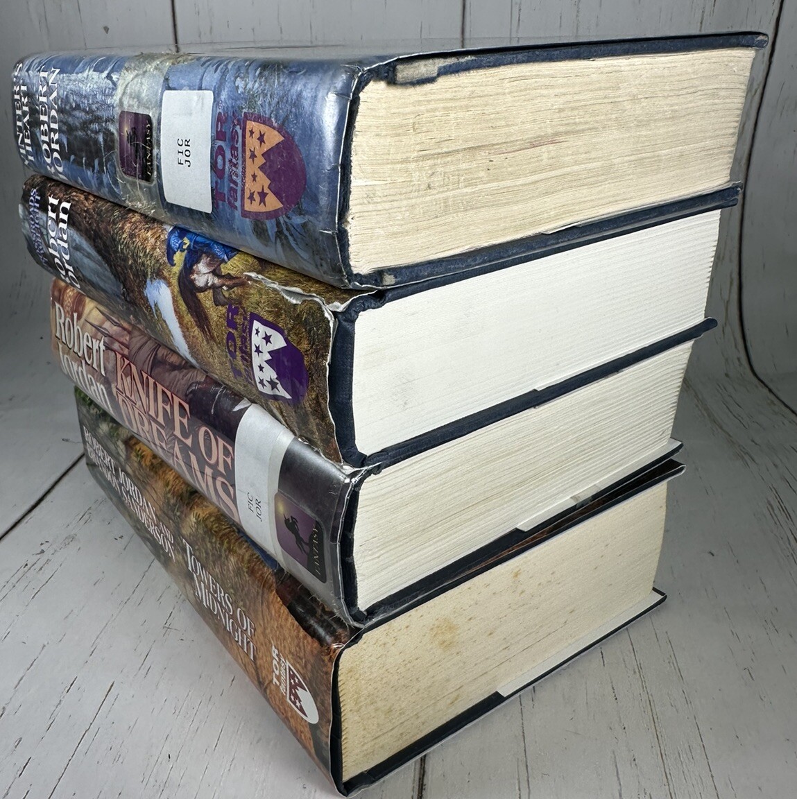Robert Jordan The Wheel Of Time 4 Book Lot First Edition Fantasy Fiction Novel