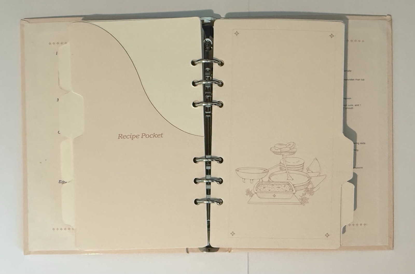 Vintage NEW Kim Jacobs 1990 Recipe Binder Book Cottagecore Organizer in Box NOS