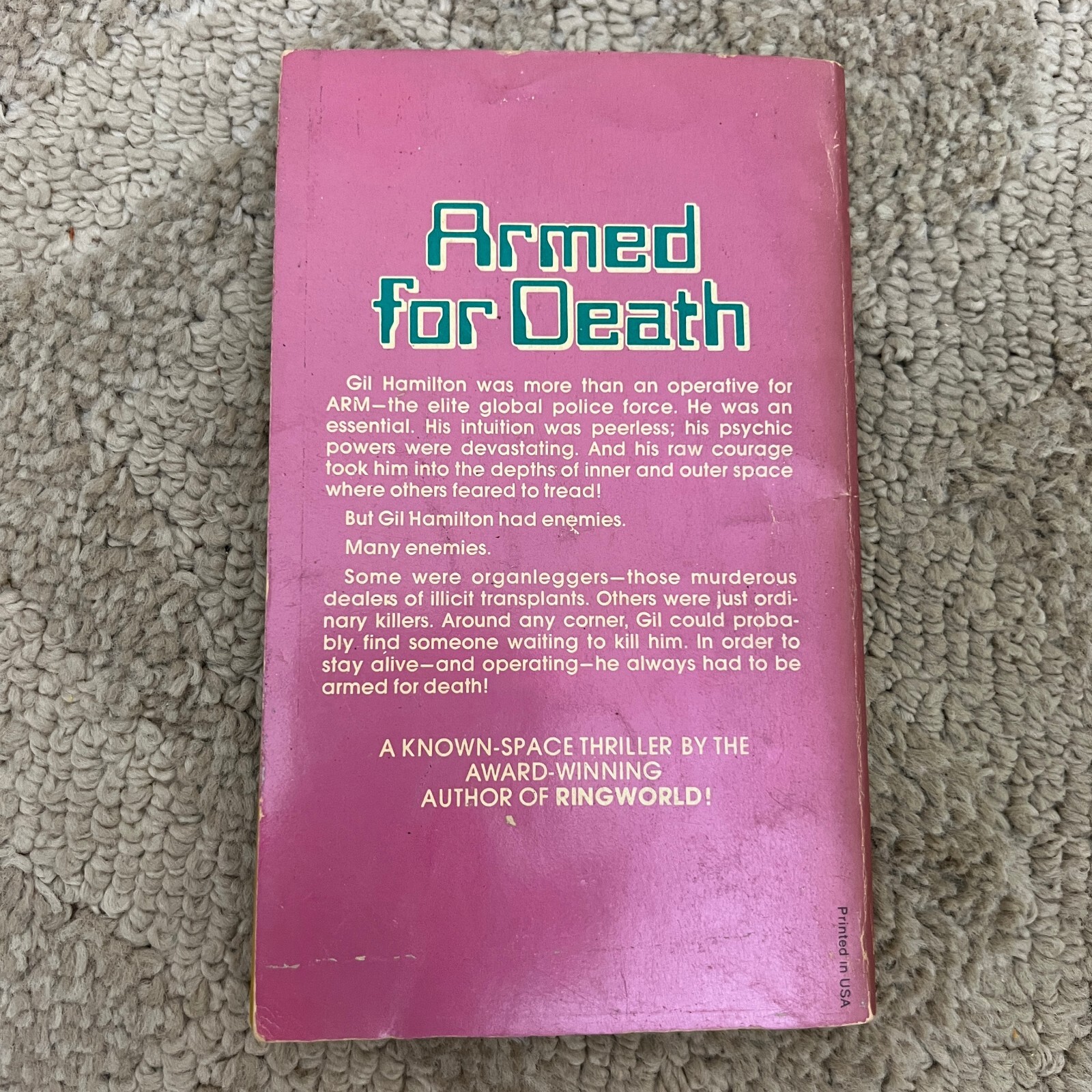 The Long Arm of Gil Hamilton Science Fiction Paperback Book by Larry Niven 1976