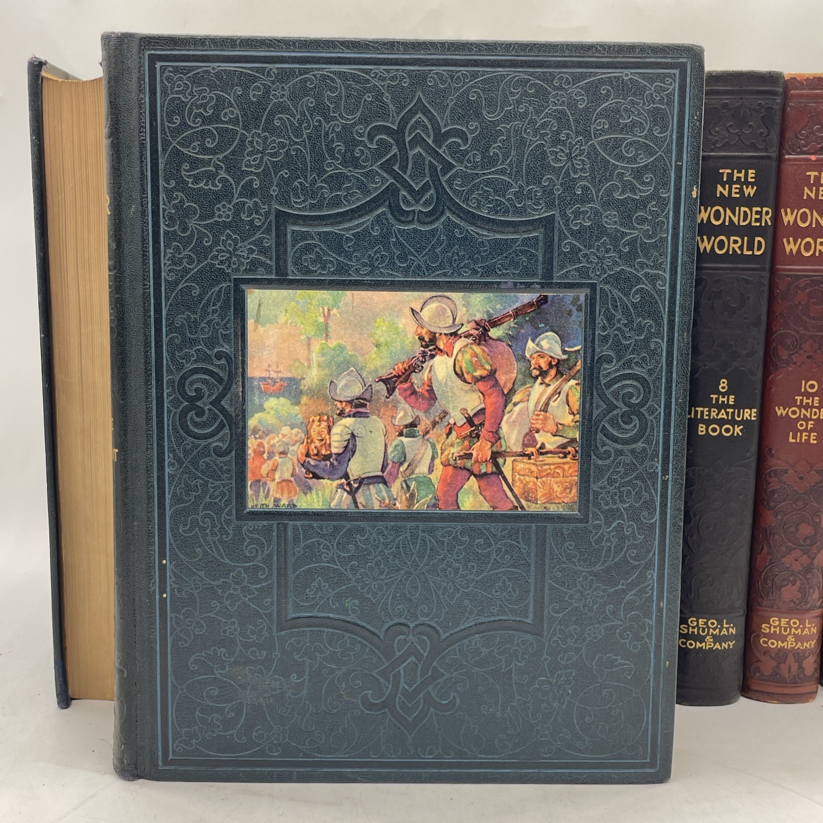 The New Wonder World Vol. 1-8 10&11 Set Geo. L. Shuman & Company Books