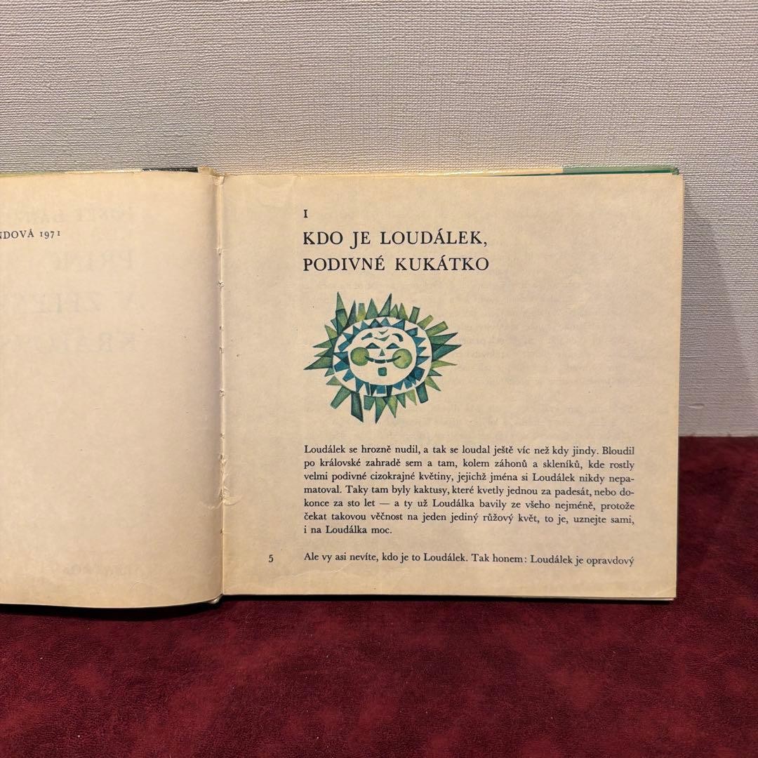 Vintage Czech Illustrated Picture Book Hardcover 114 Pages 20.5x19cm