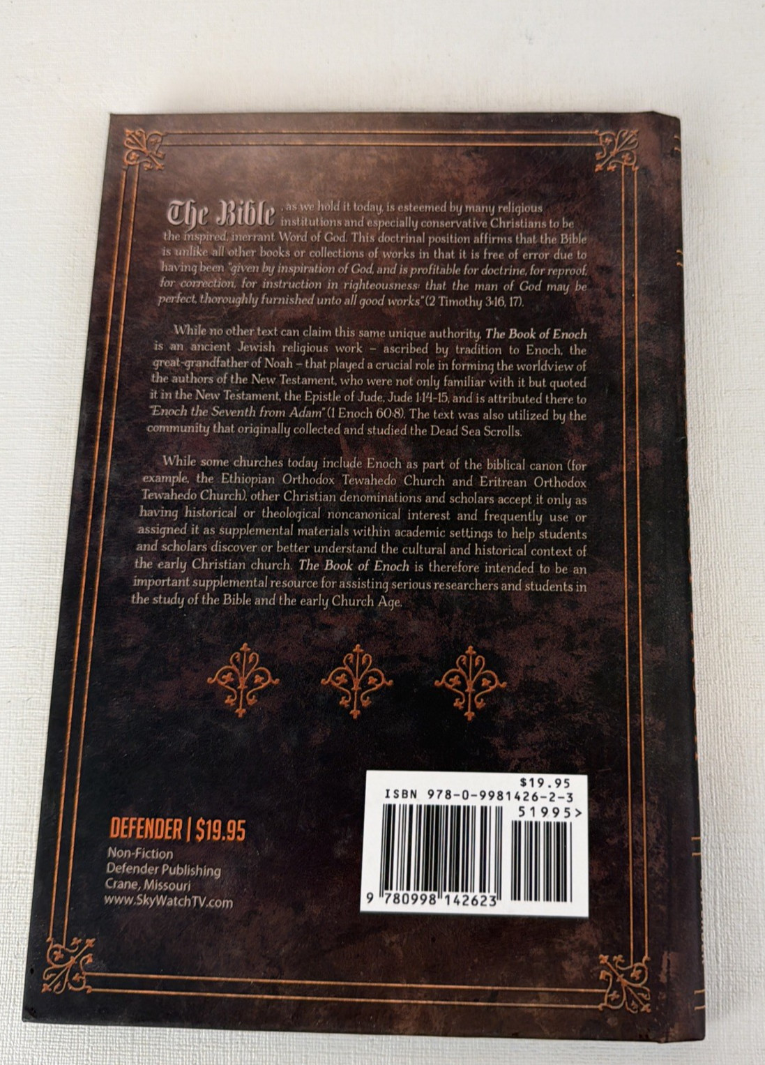 The Book of Enoch 2016 Defender Apocryphal Bible translator R H Charles