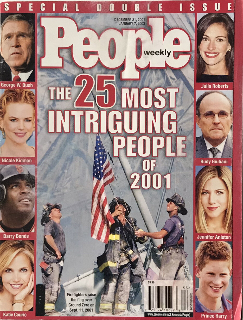PEOPLE MAGAZINE 25 Most Intriging People of the Year December 31 2001